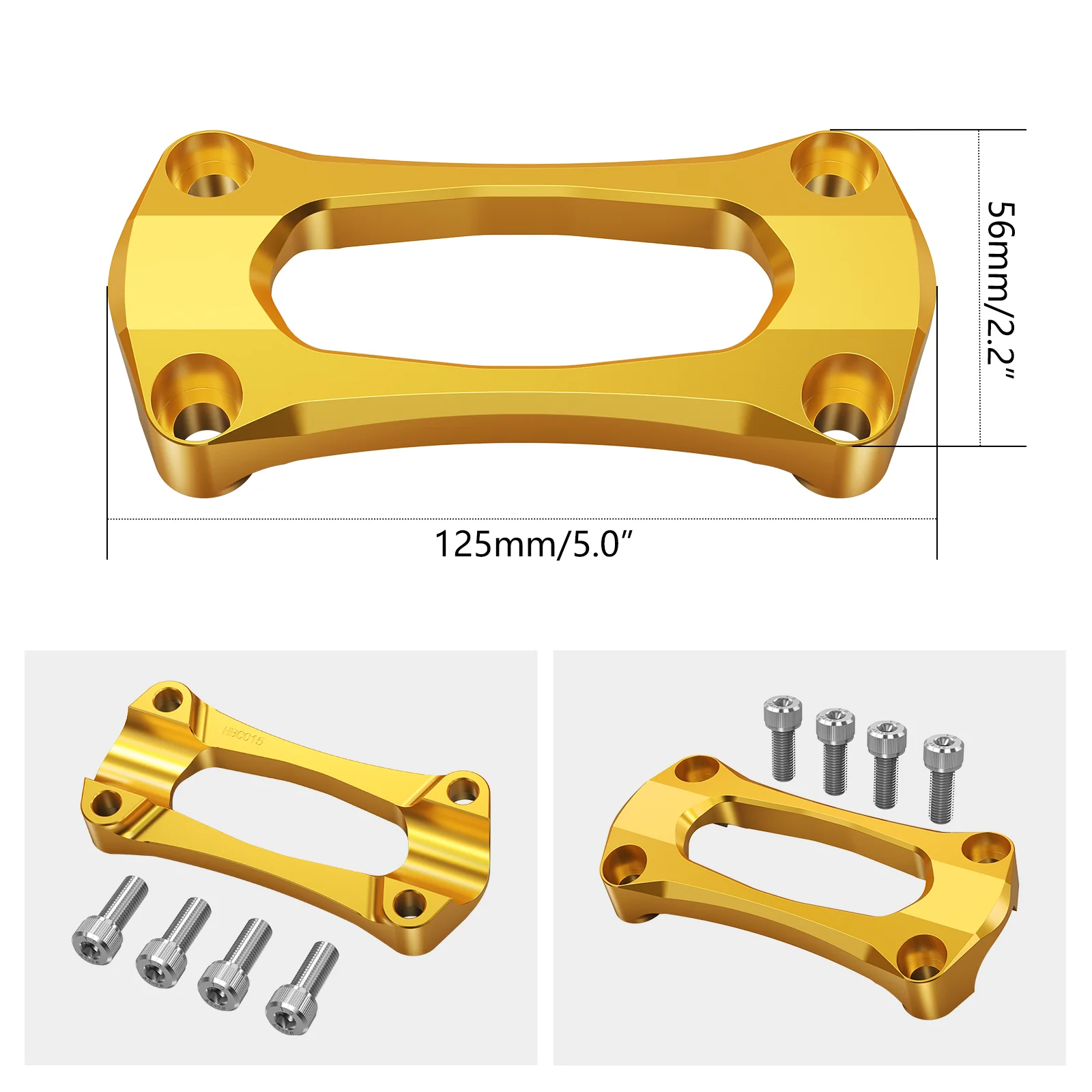 1 1/8" 28.6MM Handlebar Stabilizer Support Mount Riser Clamp For Suzuki RMZ250 RMZ450 - Image 3
