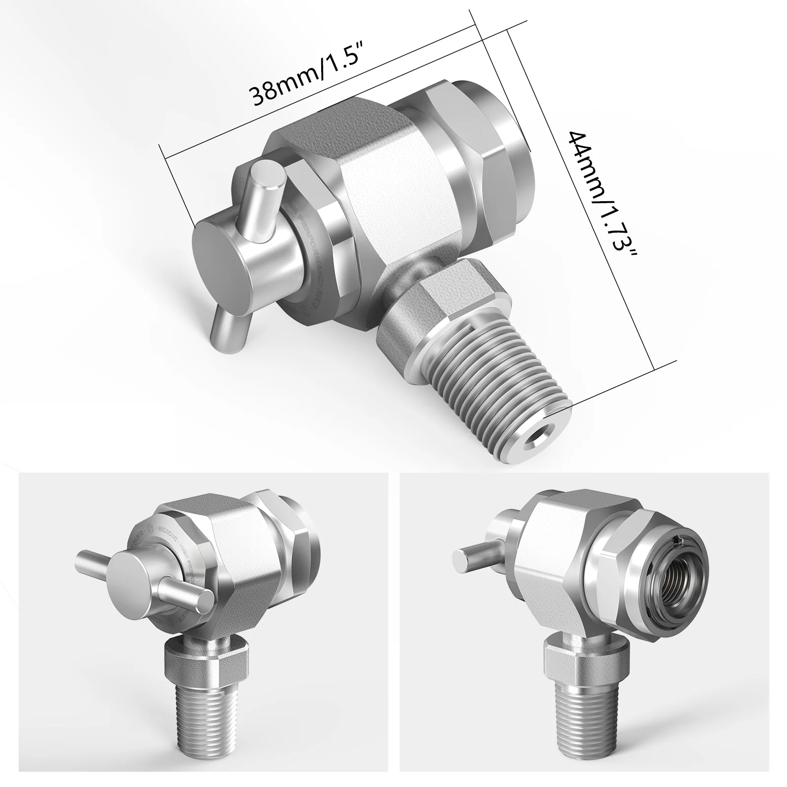 1/8" NPT Nitrogen Filling Tool Valve ATV UTV Motorcycle with Schrader Valve For Yamaha Raptor 700R Can Am X3 - Image 3