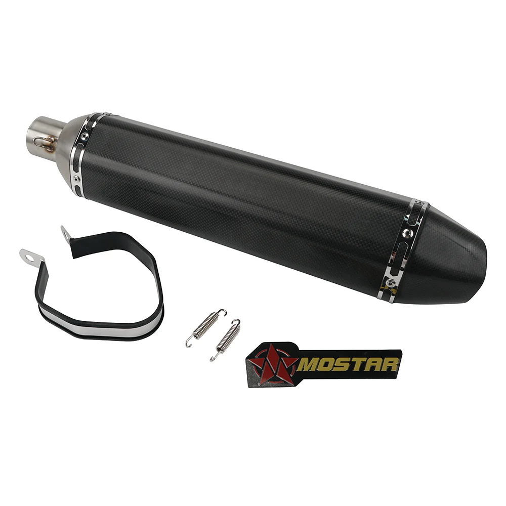 3D Glossy Carbon Fiber Muffler Silencer Set 51mm Inlet for KTM 950/990 - Image 7