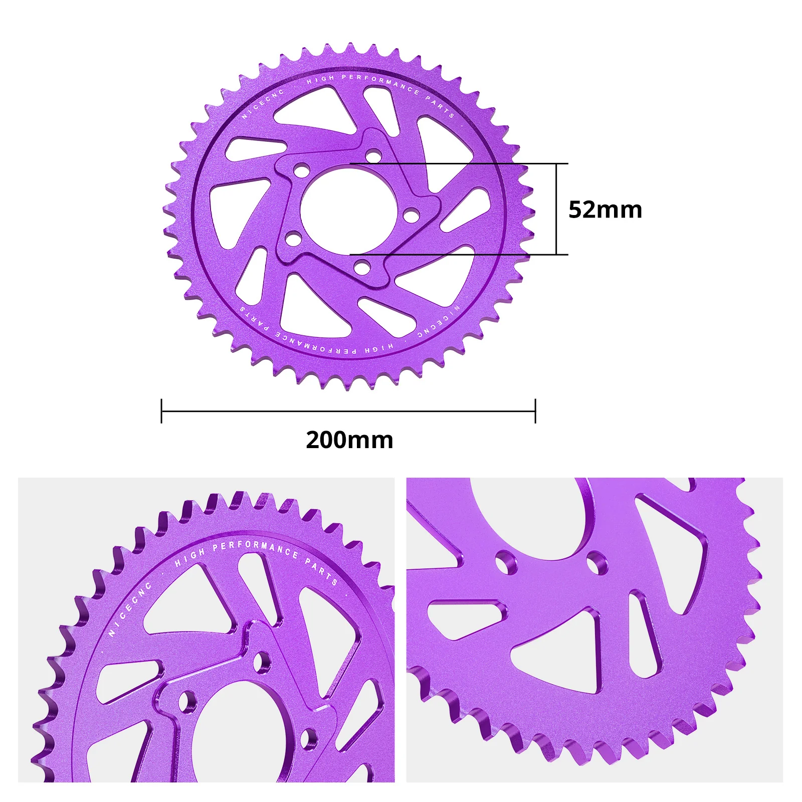 48T Rear Sprocket & Chain Guard For Surron Light Bee X / S Segway X160 X260 - Image 9
