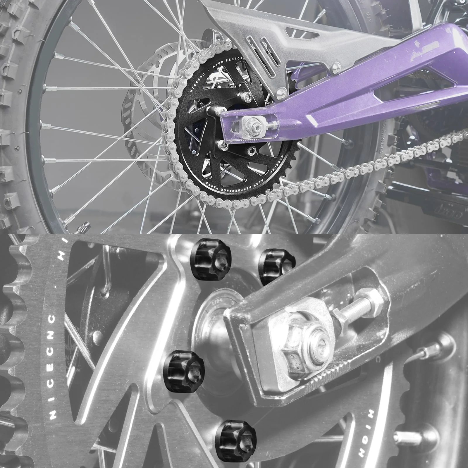 48T Rear Sprocket & Sprocket Bolts For Surron Light Bee X S Segway X160 X260 - Image 4