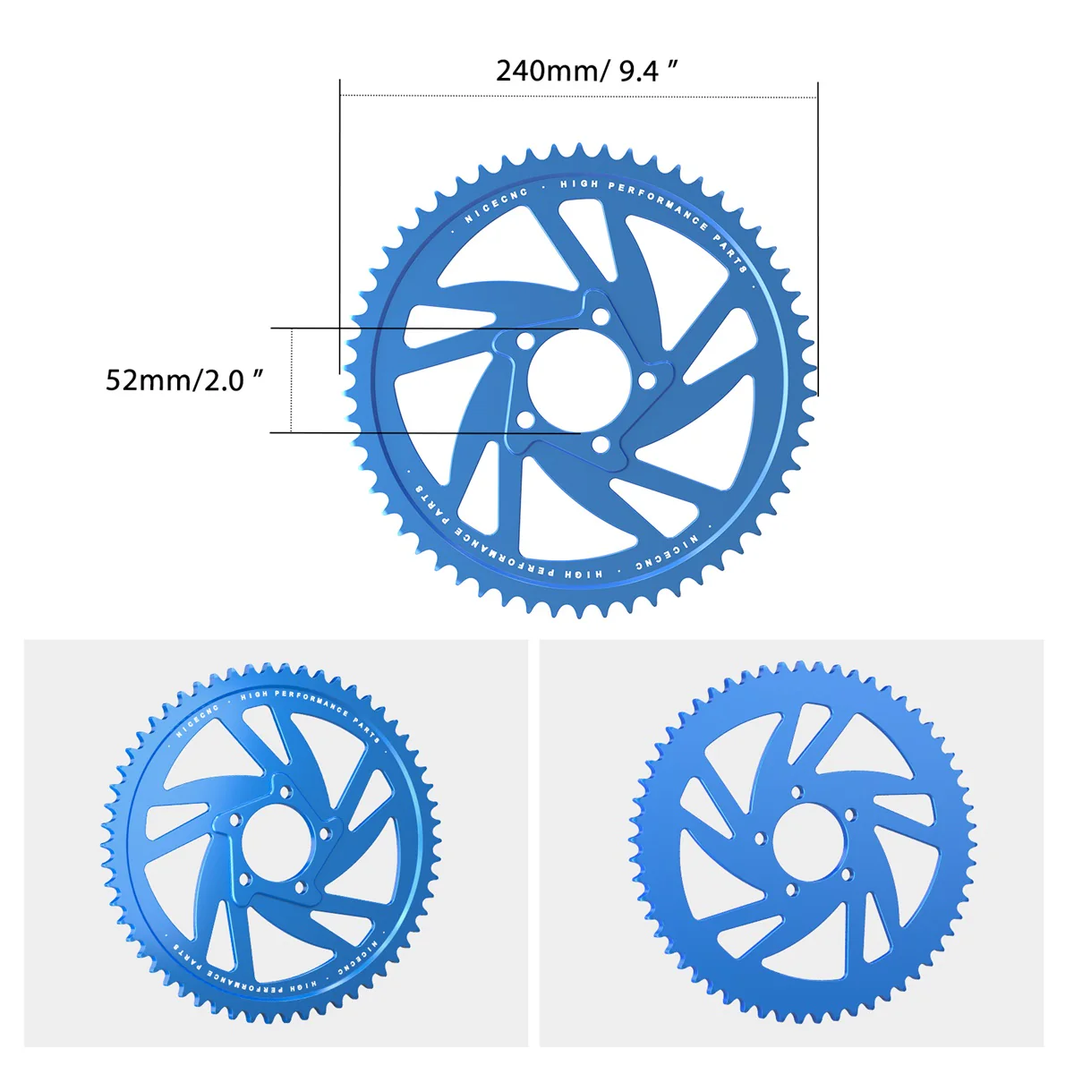 58T Rear Sprocket & Sprocket Bolts For Surron Light Bee Segway X160 X260 - Image 11