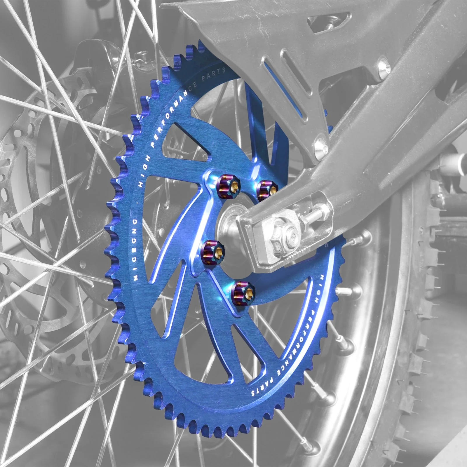 58T Rear Sprocket & Sprocket Bolts For Surron Light Bee Segway X160 X260 - Image 3