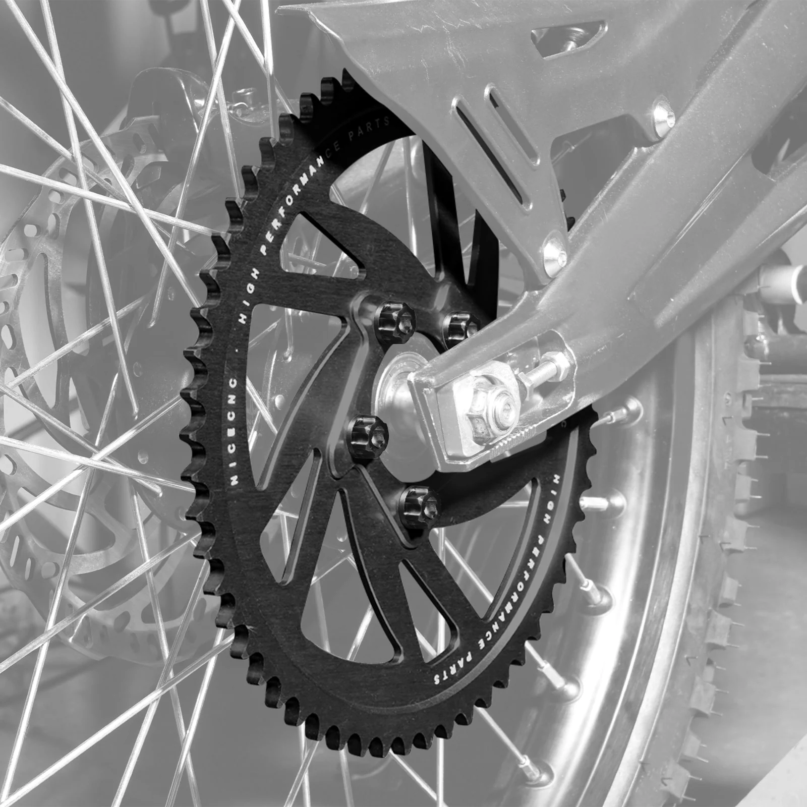 58T Rear Sprocket & Sprocket Bolts For Surron Light Bee Segway X160 X260 - Image 4