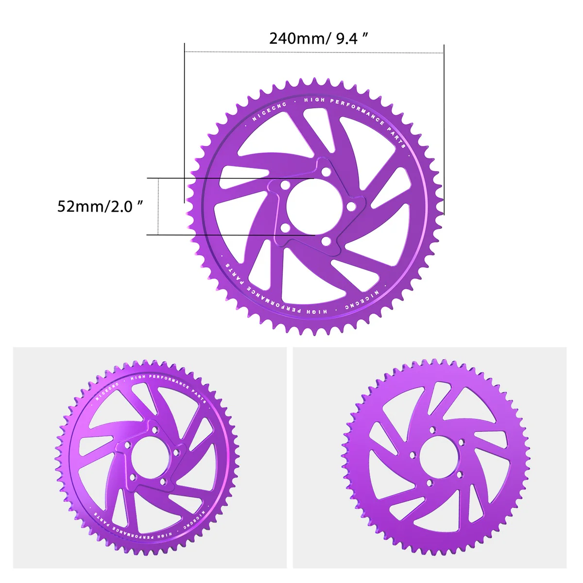 58T Rear Sprocket & Sprocket Bolts For Surron Light Bee Segway X160 X260 - Image 6