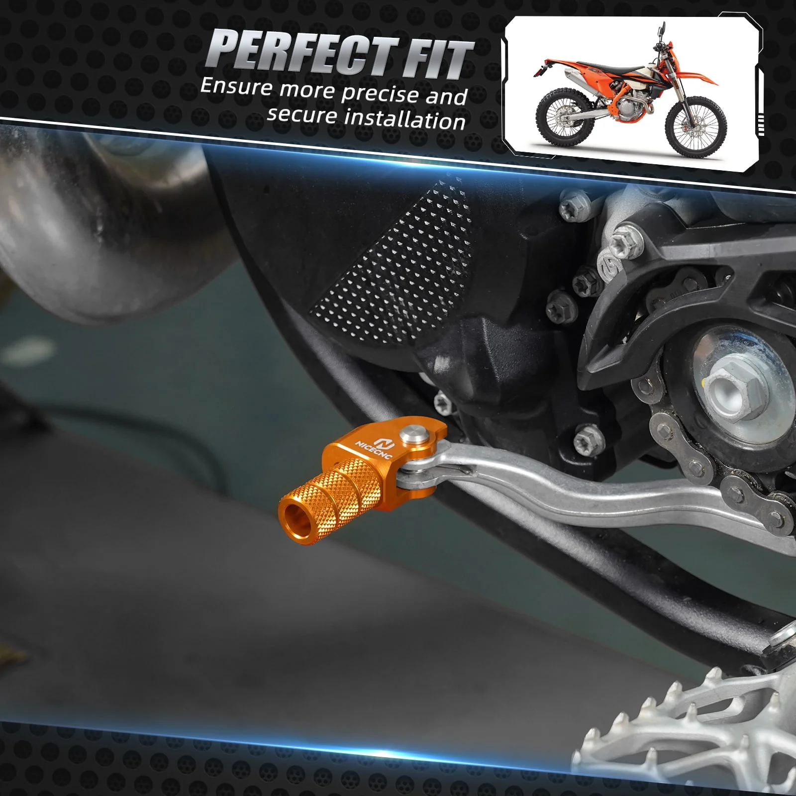 Adjustable Shift Lever Tip For KTM 350 500 XCF EXCF XCW 2017-2024 - Image 2