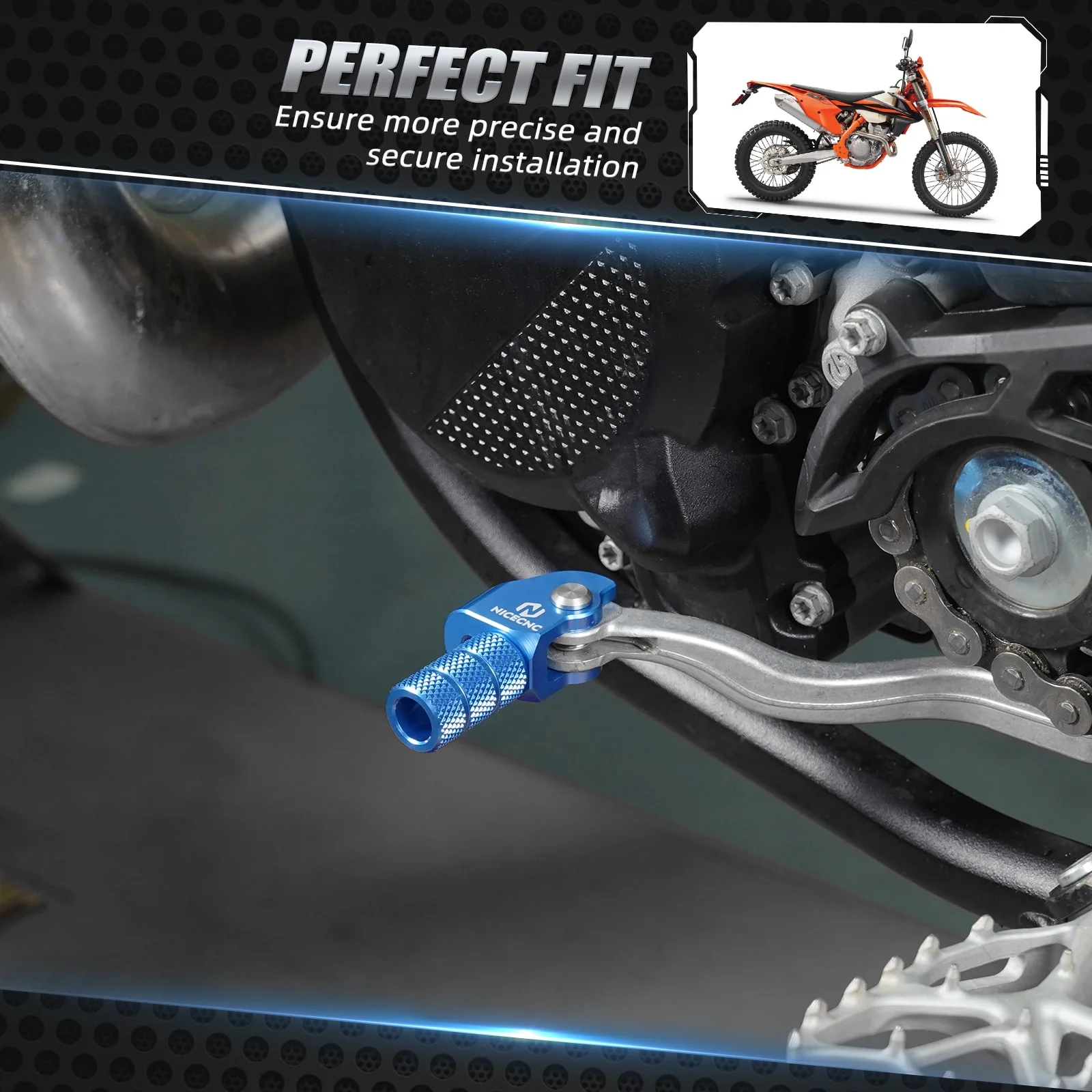 Adjustable Shift Lever Tip For KTM 350 500 XCF EXCF XCW 2017-2024 - Image 3