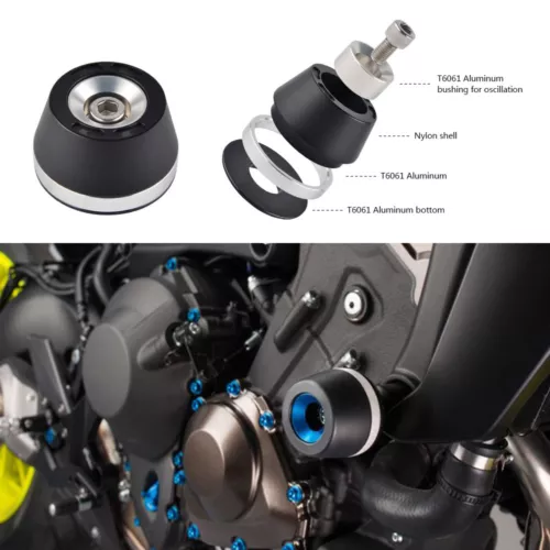 Aluminum Frame Slider Crash Protector for Kawasaki Ninja ZX6R ZX-6R 2009-2017 - Image 3