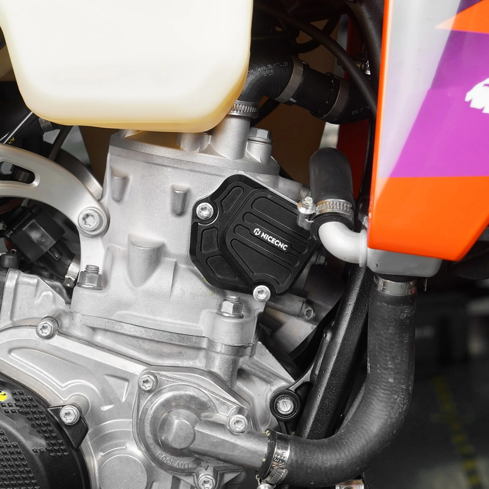 Aluminum Right Power Valve Cover Guard For KTM Husqvarna 2-Stroke GasGas - Image 2