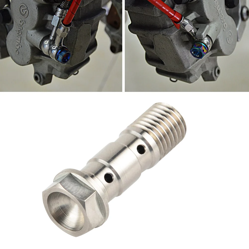 ATV Double Hydraulic Brake Banjo Bolt Screw 10mm x 1.25 Pitch 35MM - Image 7