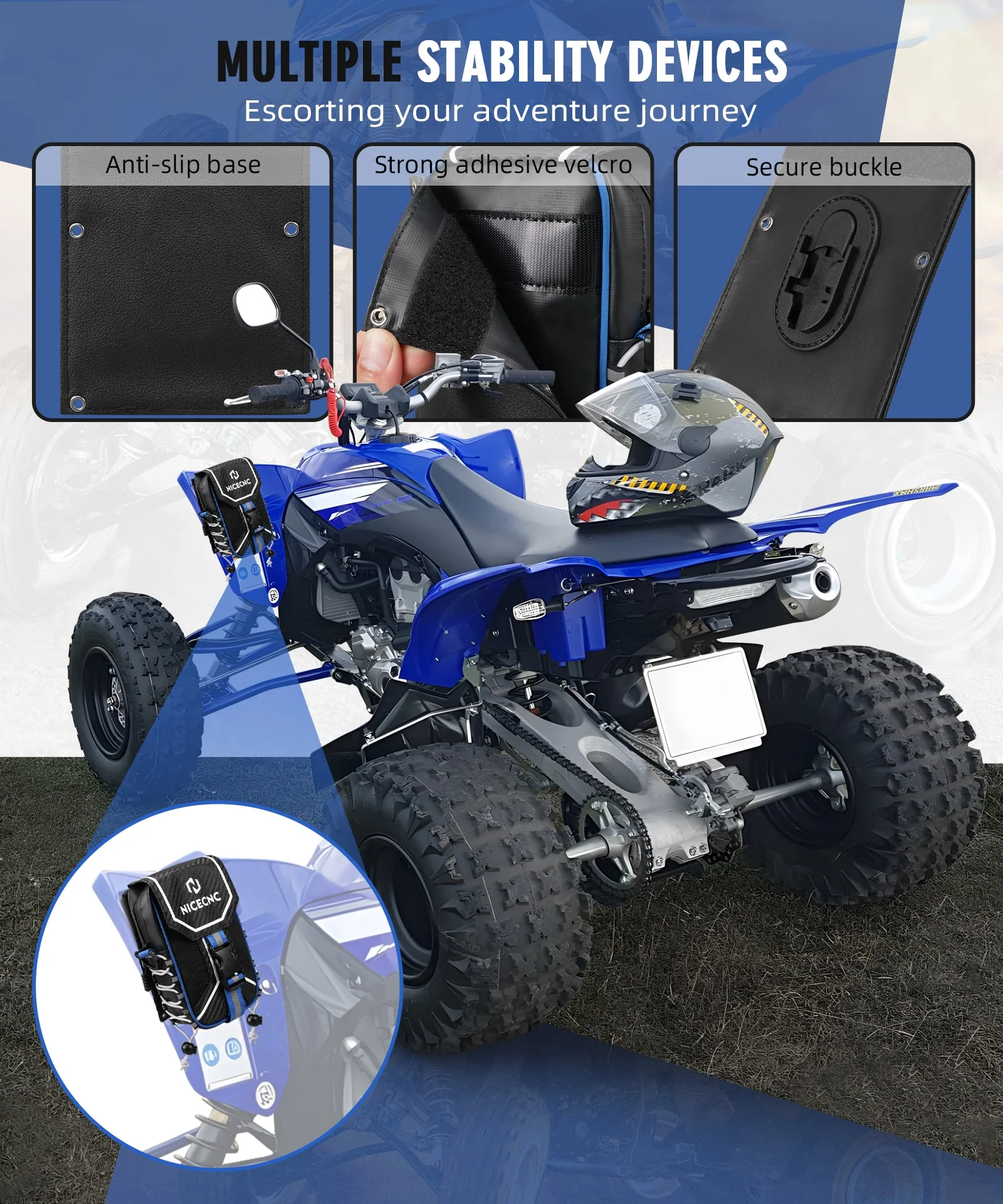 ATV Fender Storage Bag For Yamaha YFZ450R YFZ450X - Image 6