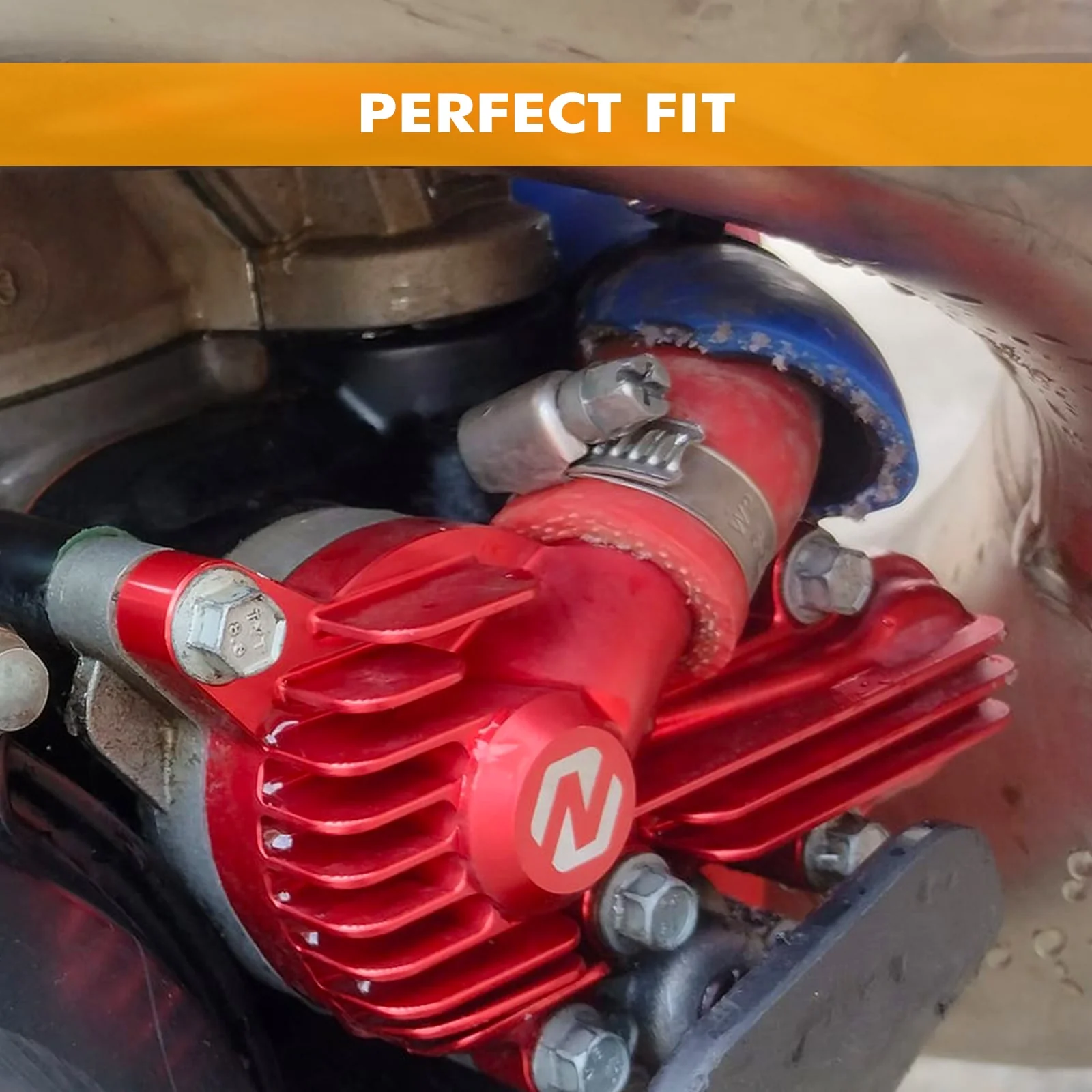 Red Water Pump Cover For Beta 250 300 RR 2013-2024 - Image 2