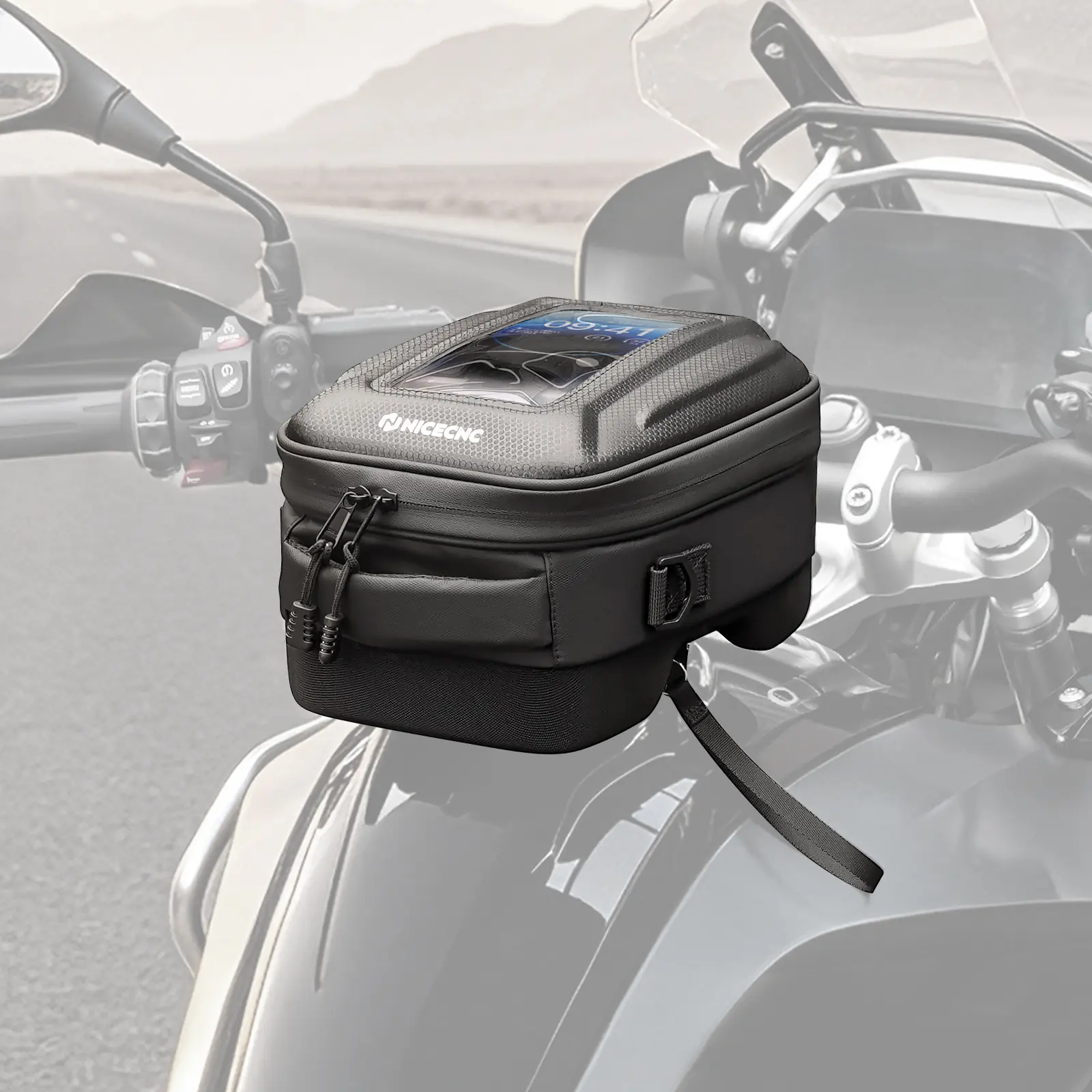 Quick-Release Motorcycle Tank Bag For BMW R 1250 GS Push-Pull Lock System Waterproof - Image 9