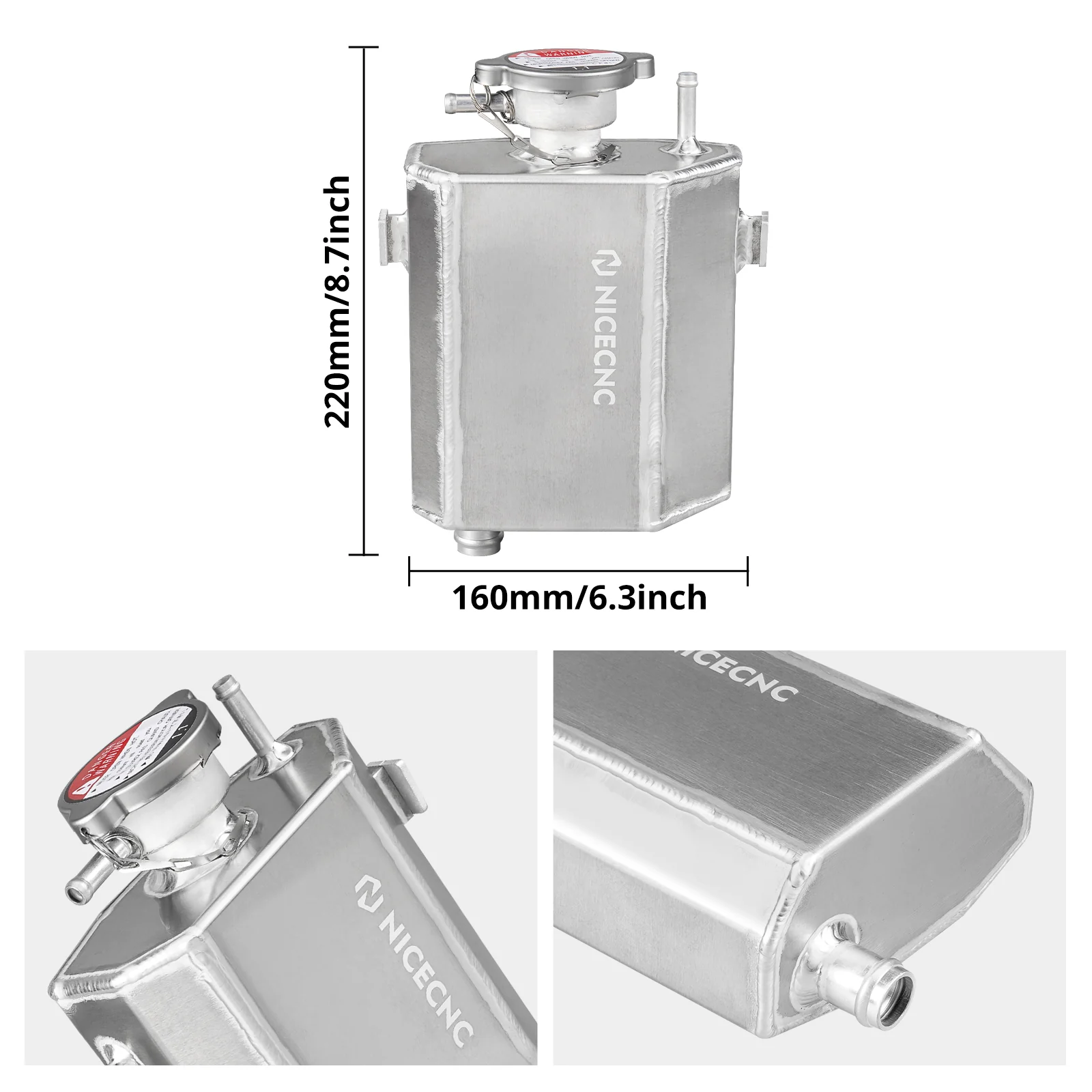 Radiator Coolant Tank Reservoir Bottle For Can-Am X3 Defender HD10 Commander 1000 - Image 4