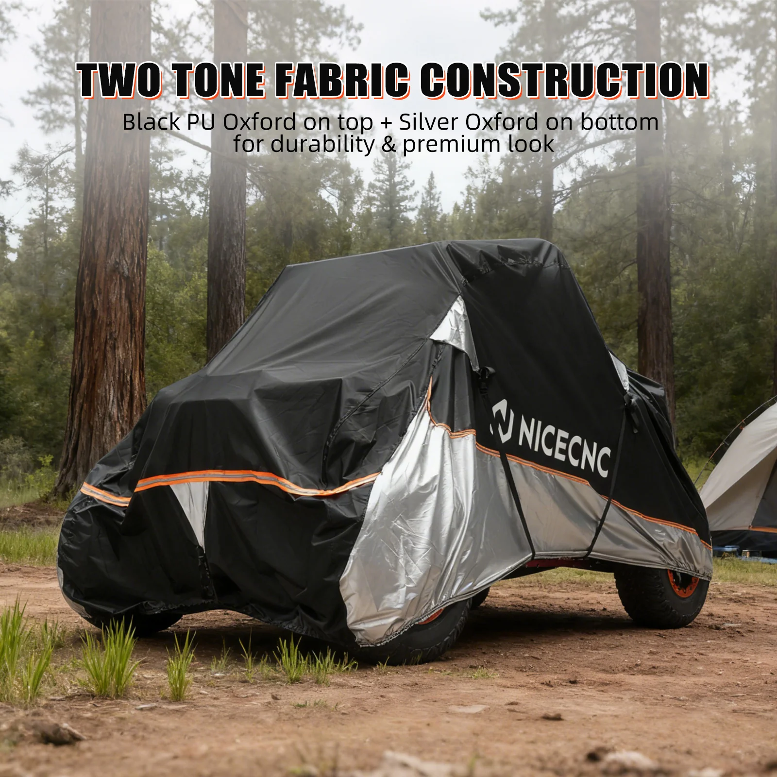 Heavy Duty UTV Cover Dust Cloth w/PU Coating 133"x75"x62" For Can-Am Maverick X3 - Image 10