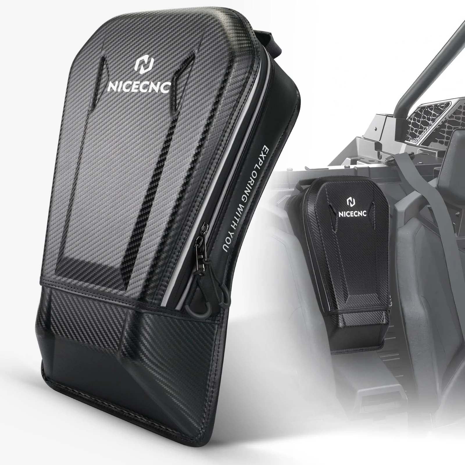 UTV Upgraded Center Seat Storage Tool Bag For Polaris RZR PRO XP 4 - Image 14
