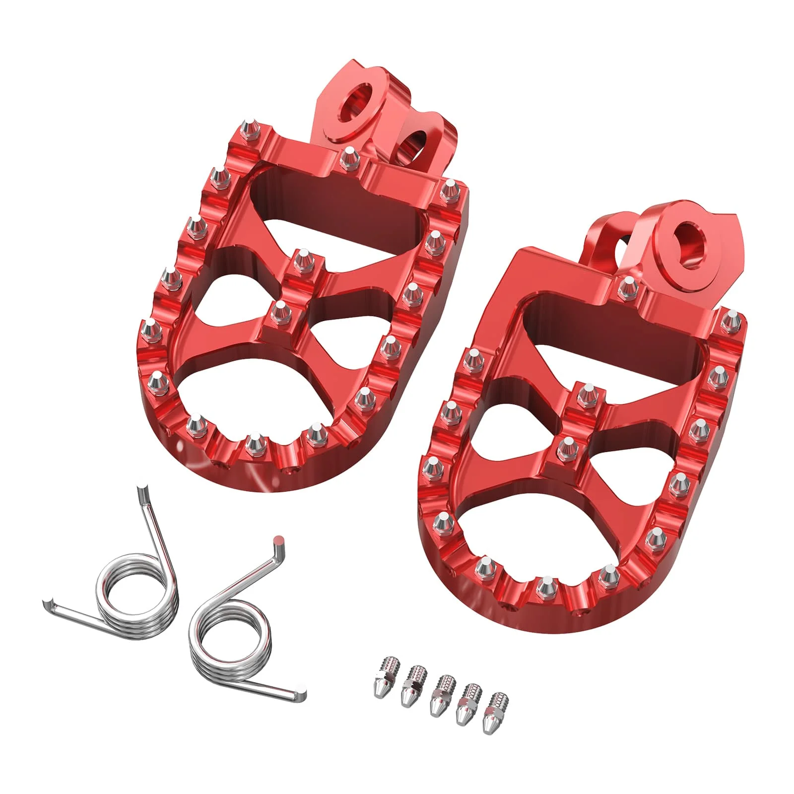 Pair Wide Billet Footpegs For Suzuki RMZ250 2010-2024 RMZ450 2008-2024 - Image 22
