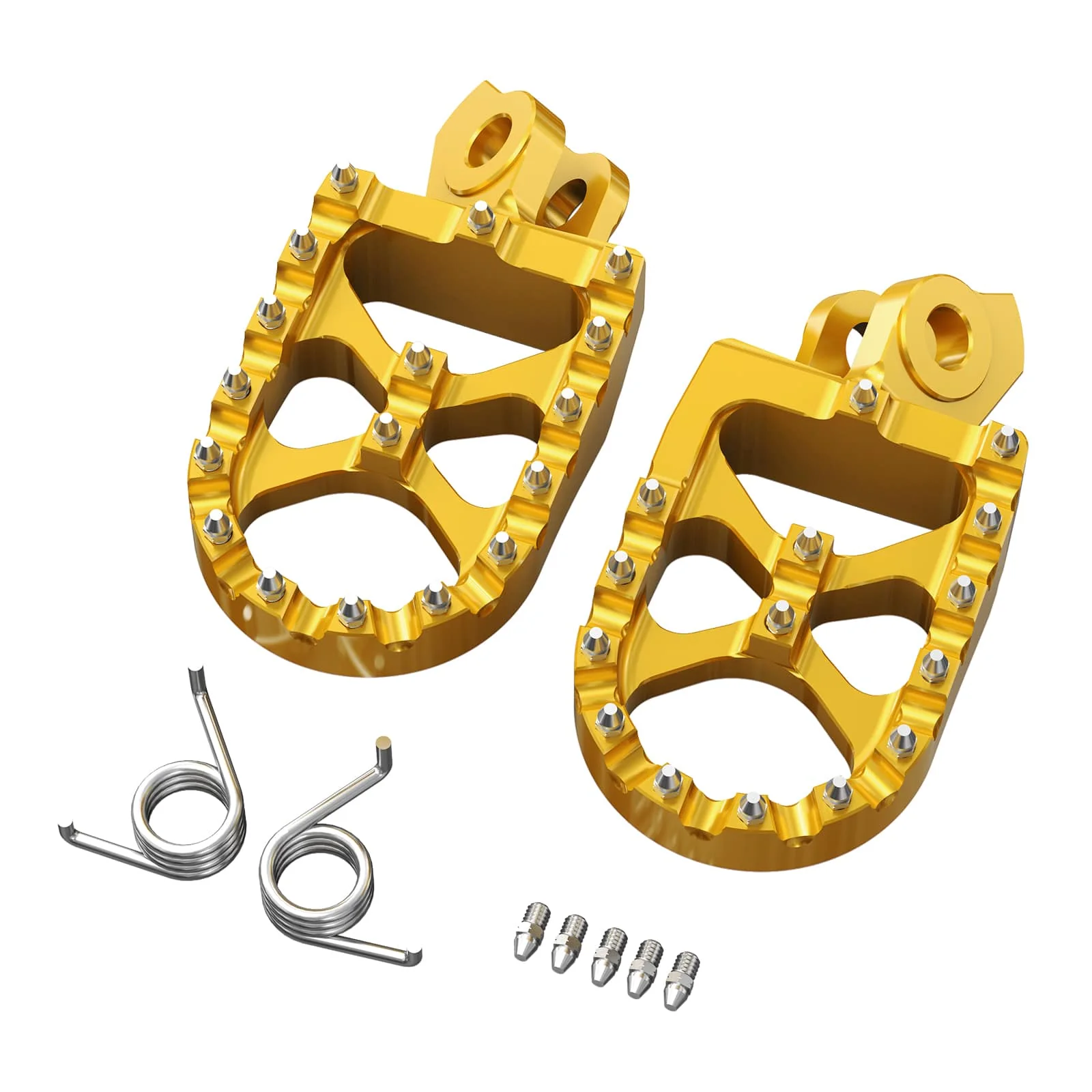 Pair Wide Billet Footpegs For Suzuki RMZ250 2010-2024 RMZ450 2008-2024 - Image 3