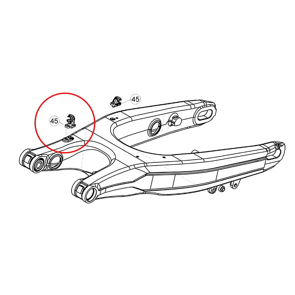 Rear Brake Line Hose Clamp For Beta RR 2T 4T Xtrainer - Image 8