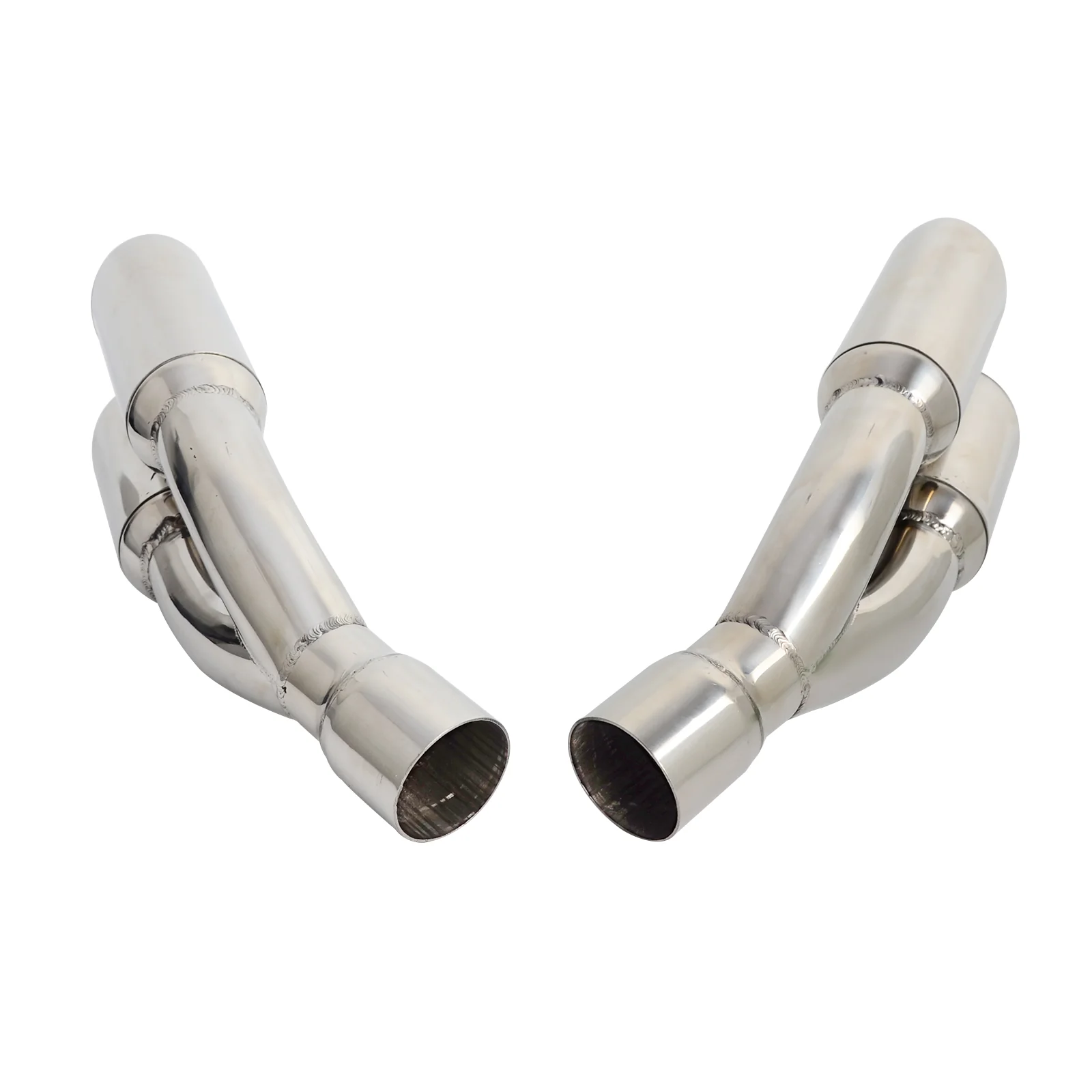 Dual Exhaust Muffler Vent Pipe Slip On 38-51mm Scooters Motorcycle Street Bikes - Image 5