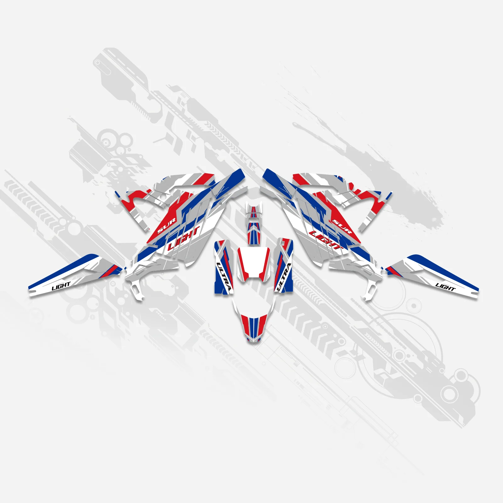 Electric Dirt Bike Full Graphics Decals Stickers Kit For Surron Light Bee X ALL YEARS - Image 4