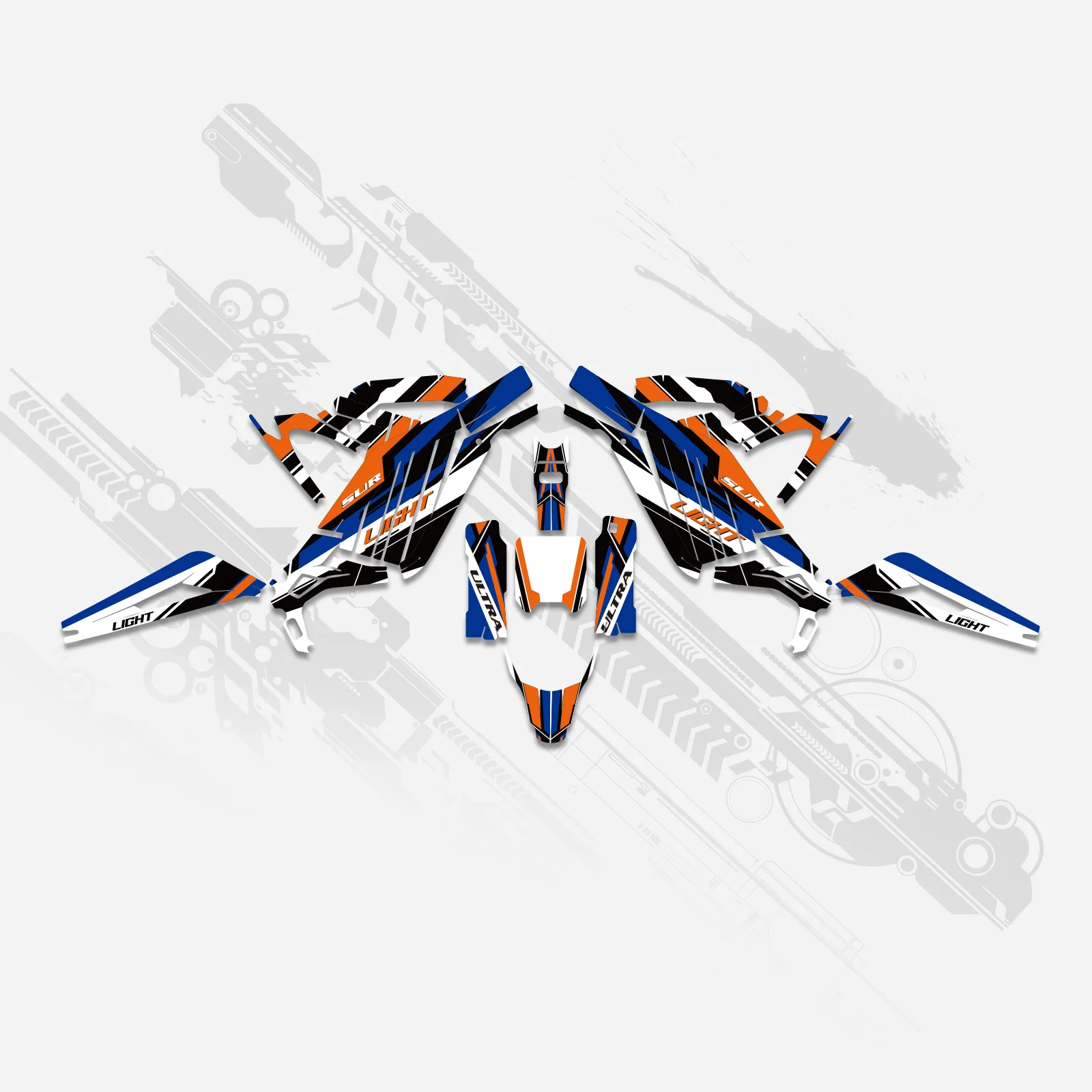 Electric Dirt Bike Full Graphics Decals Stickers Kit For Surron Light Bee X ALL YEARS - Image 6