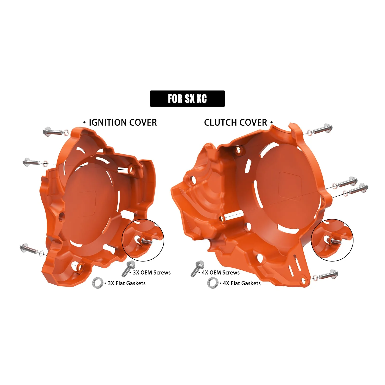 Engine Clutch Cover Ignition Guard For KTM Husqvarna GasGas 250 300 2023-2024 - Image 8