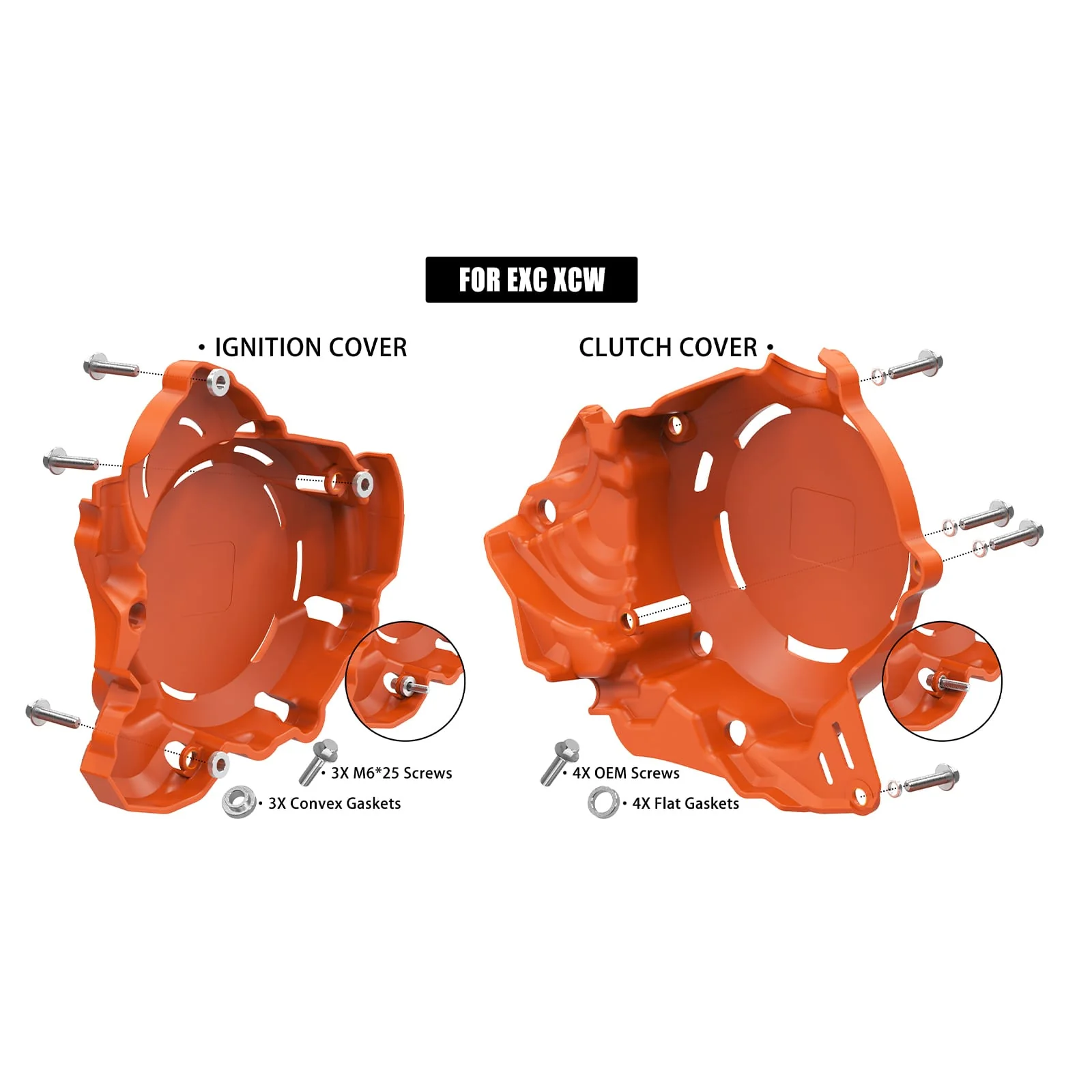 Engine Clutch Cover Ignition Guard For KTM Husqvarna GasGas 250 300 2023-2024 - Image 9