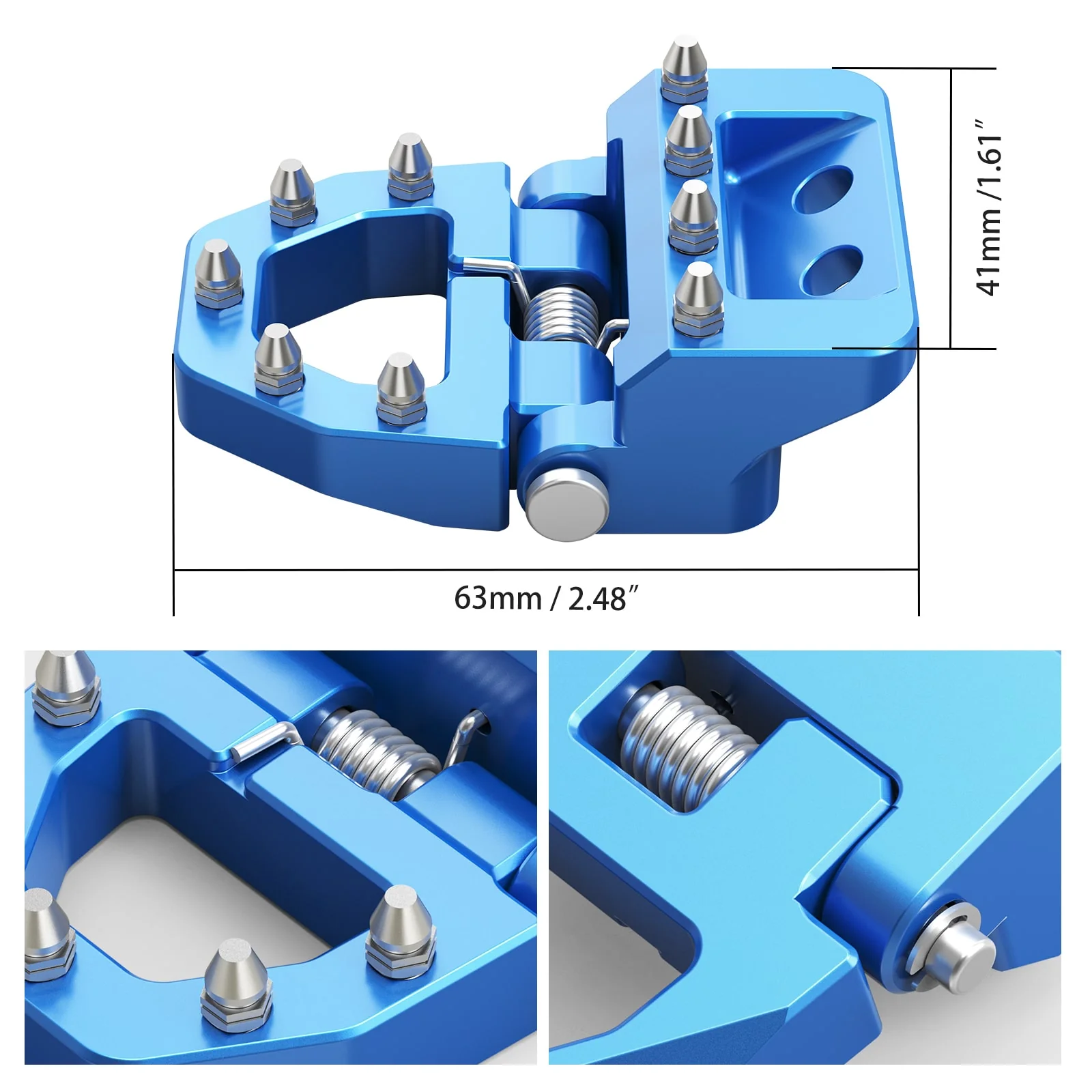 Folding Dual Control Stepped Brake Pedal Plate Tip For KTM 350 500 EXC-F 2017-2024 - Image 12