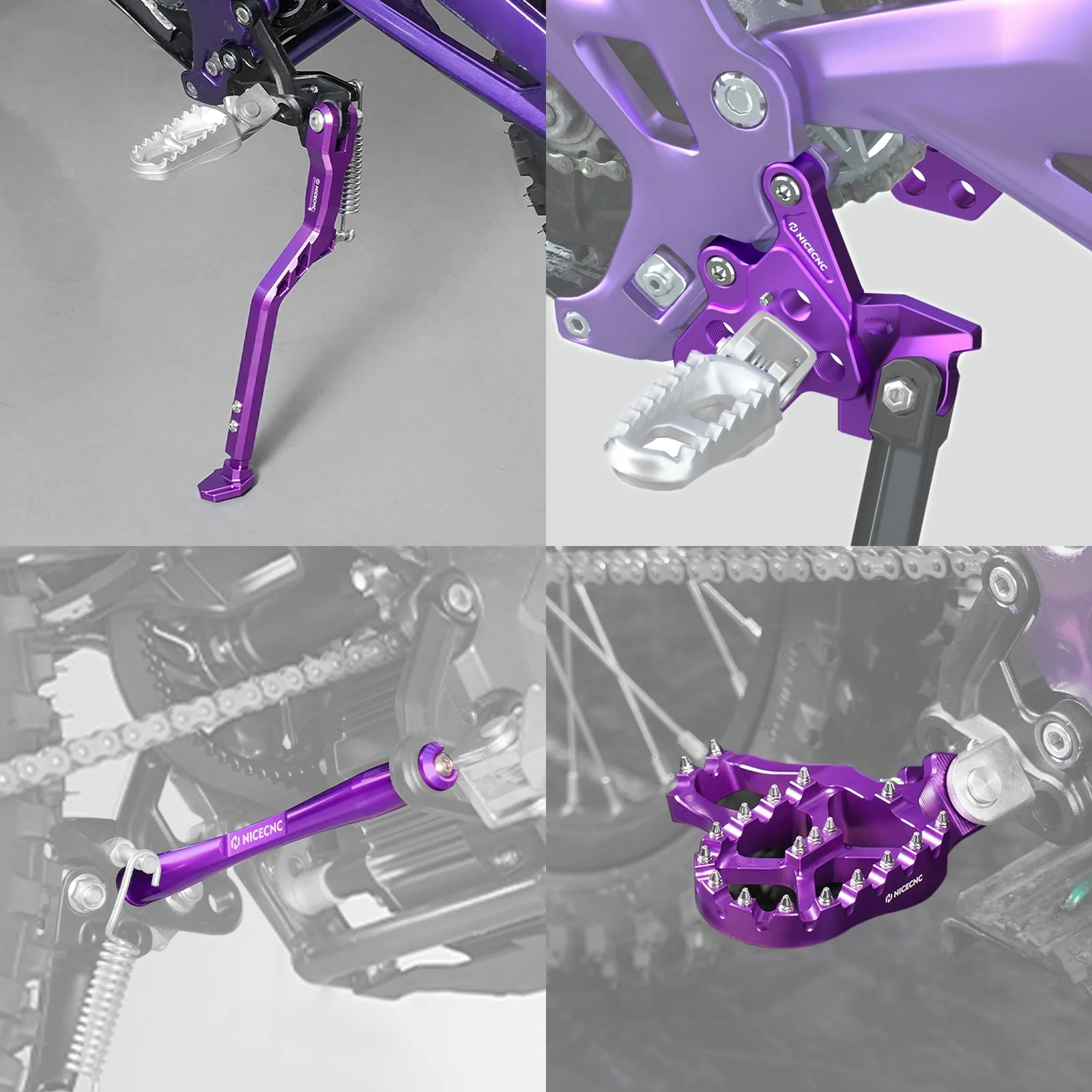 Foot Pegs Bracket Package Footrest Support Brace Kickstand For Surron Light Bee X S Segway X160 X260 - Image 2