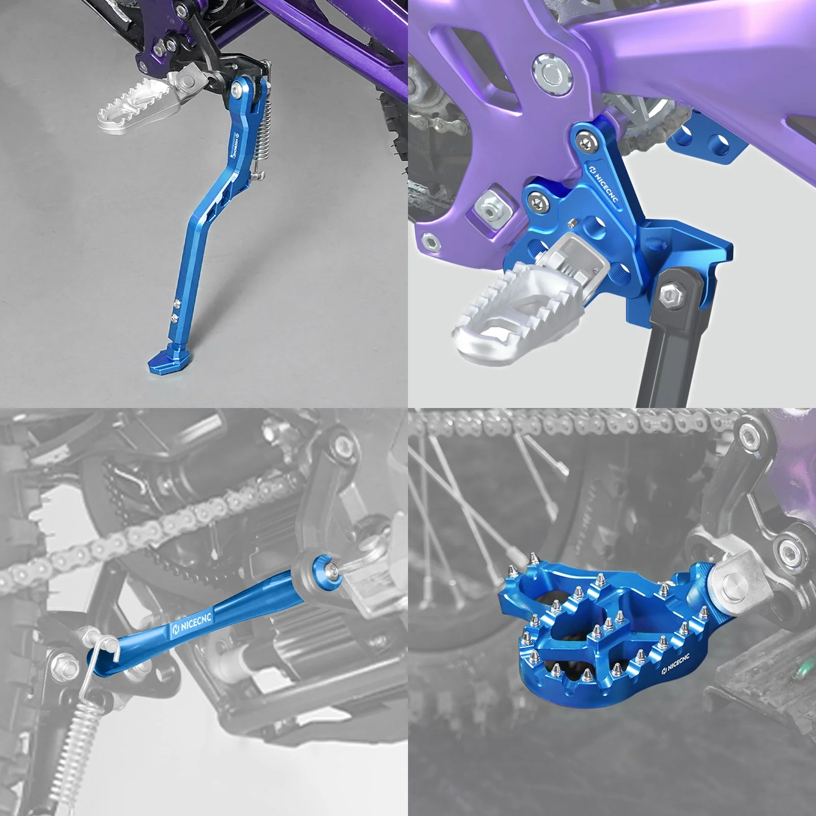 Foot Pegs Bracket Package Footrest Support Brace Kickstand For Surron Light Bee X S Segway X160 X260 - Image 3