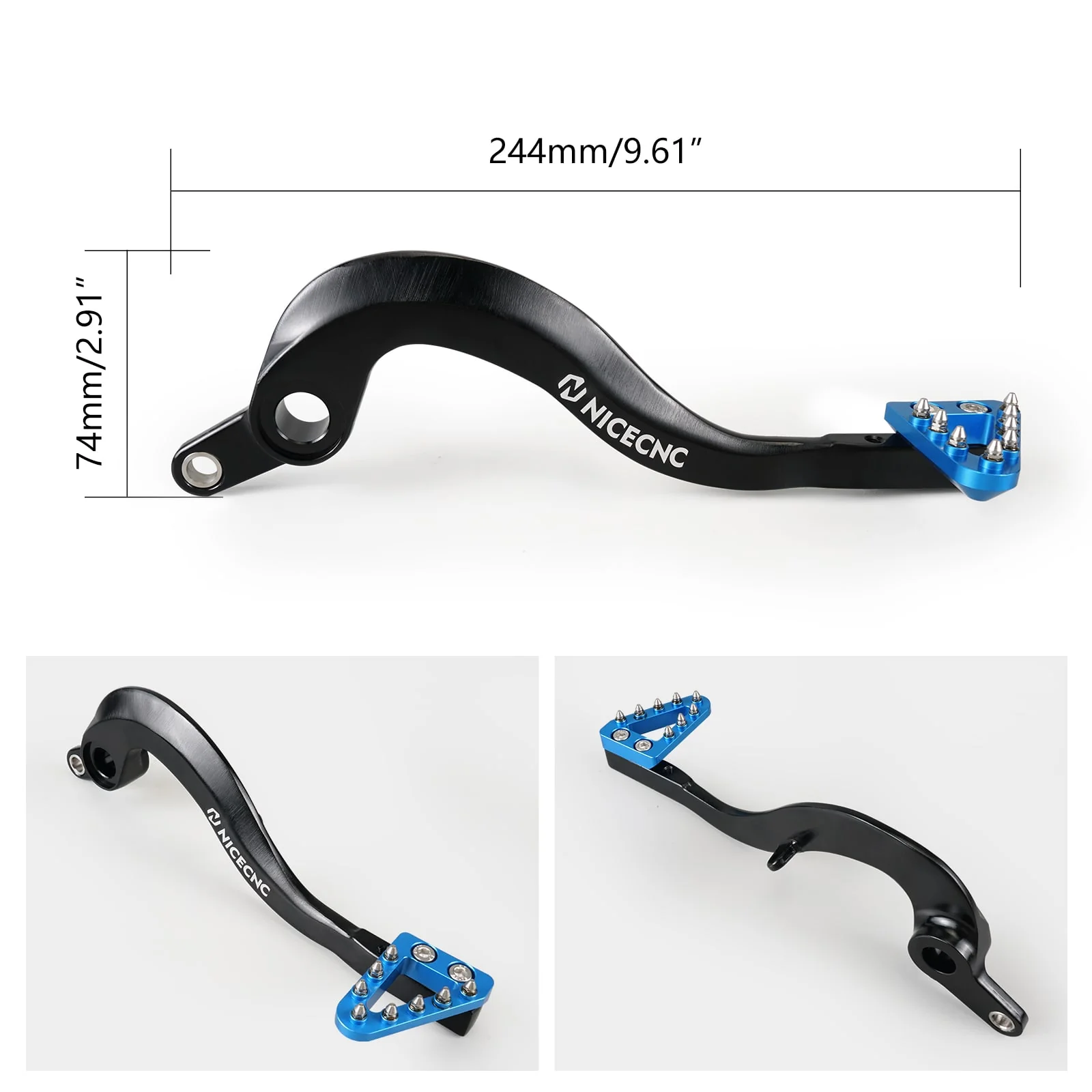 Forged Brake Pedal Lever Adjustable Tip For Yamaha YZ250F 2010-2023 YZ250FX WR250F 2015-2023 - Image 2