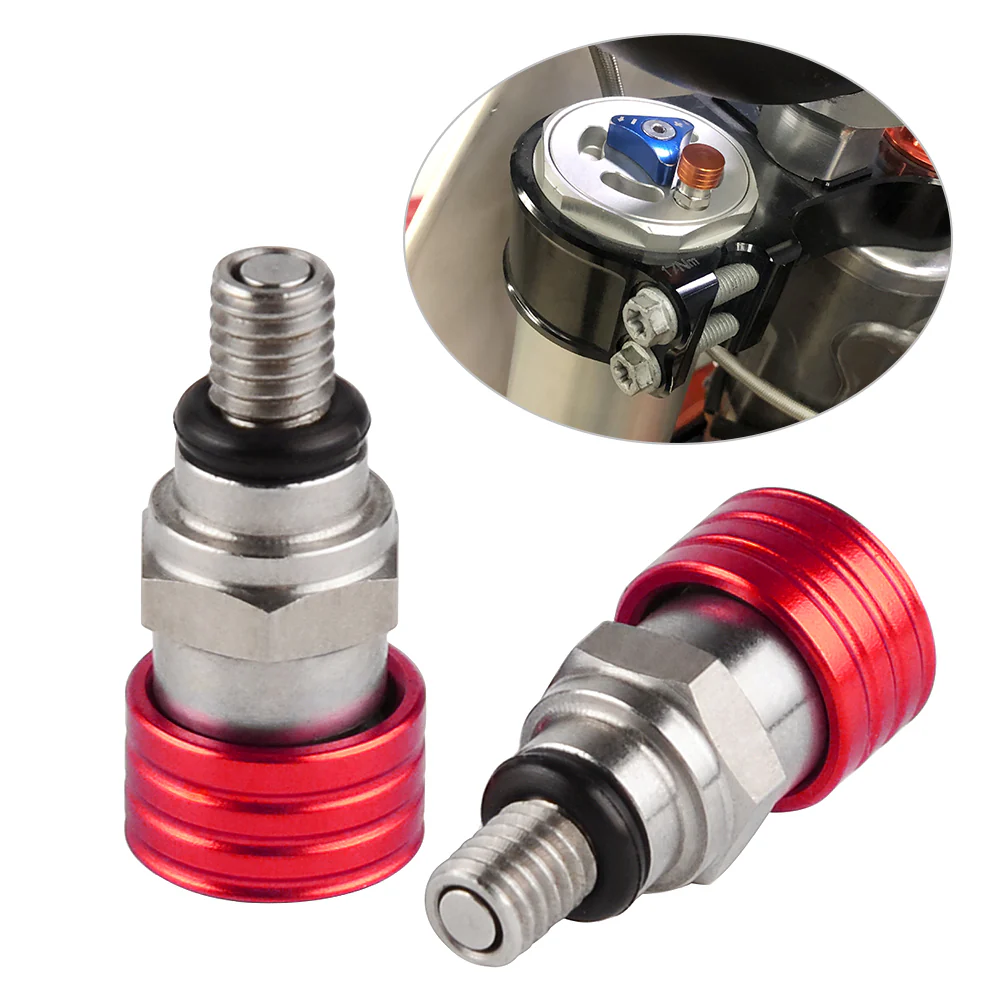 Fork Air Pressure Bleeder Valves M5x0.8 For Yamaha WR450F Honda CRF250X Suzuki DRZ400SM - Image 6