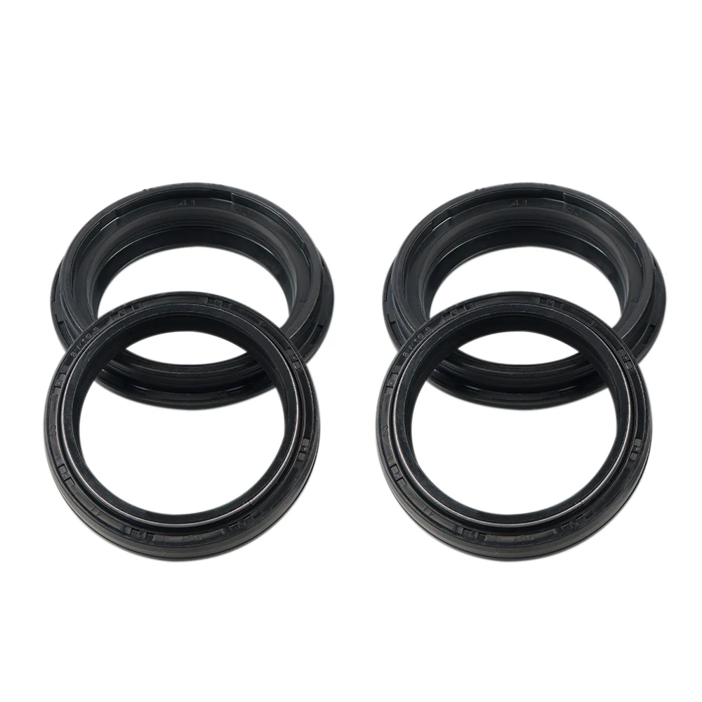 4pcs Fork Oil Dust Seals Kit Set For Kawasaki Honda Suzuki Triumph Yamaha - Image 2