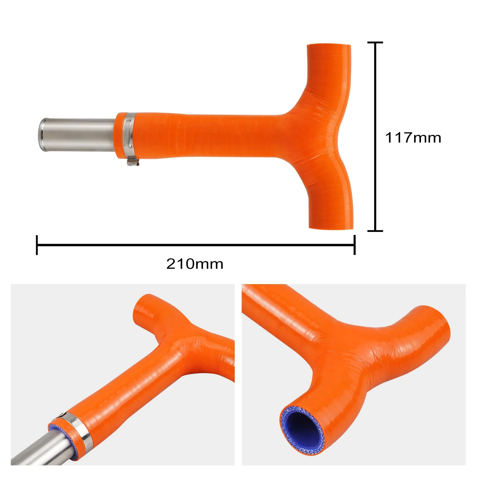 Frame T-Piece Hose Clamp Kit For KTM 125-450 XC/SX 23-24 XCW/EXC 2024 Husqvarna 125-501 TE 2024 GasGas EX/EC 2024 - Image 7