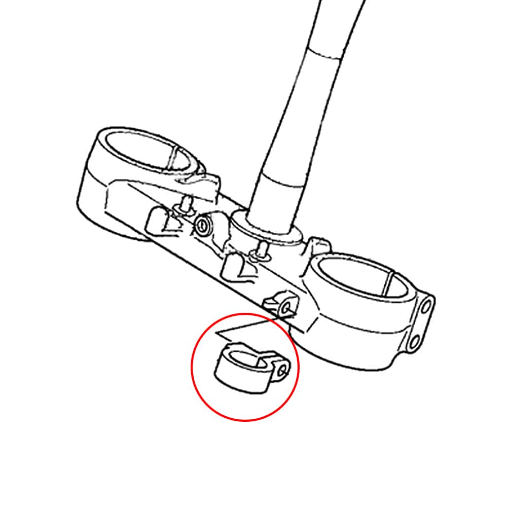 Front Brake Cable Guide Hose Clamp for Honda CRF450R/X XR400R - Image 8