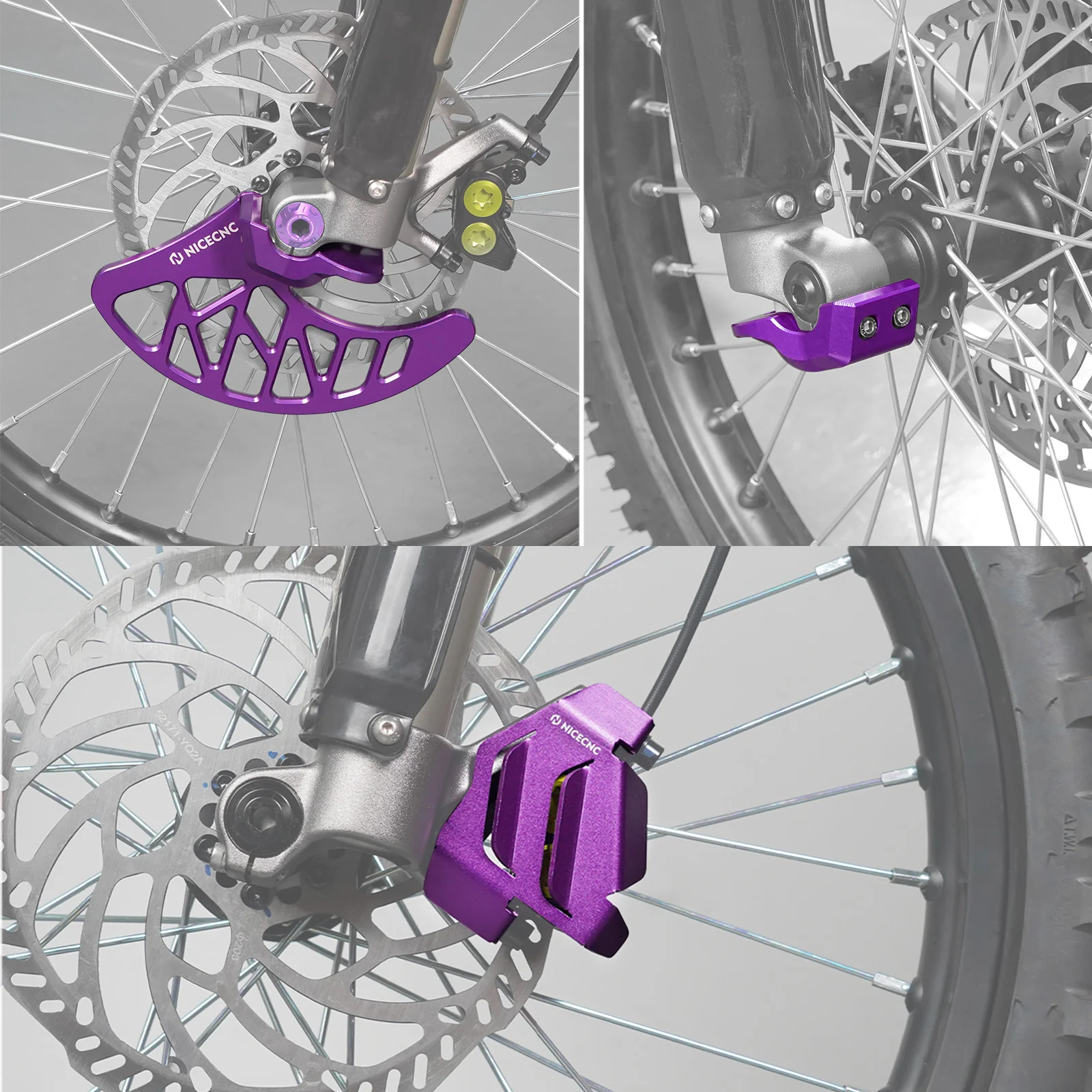 Front Brake Caliper Guard & Disc Guard For Surron Light Bee Segway X160 X260 - Image 2
