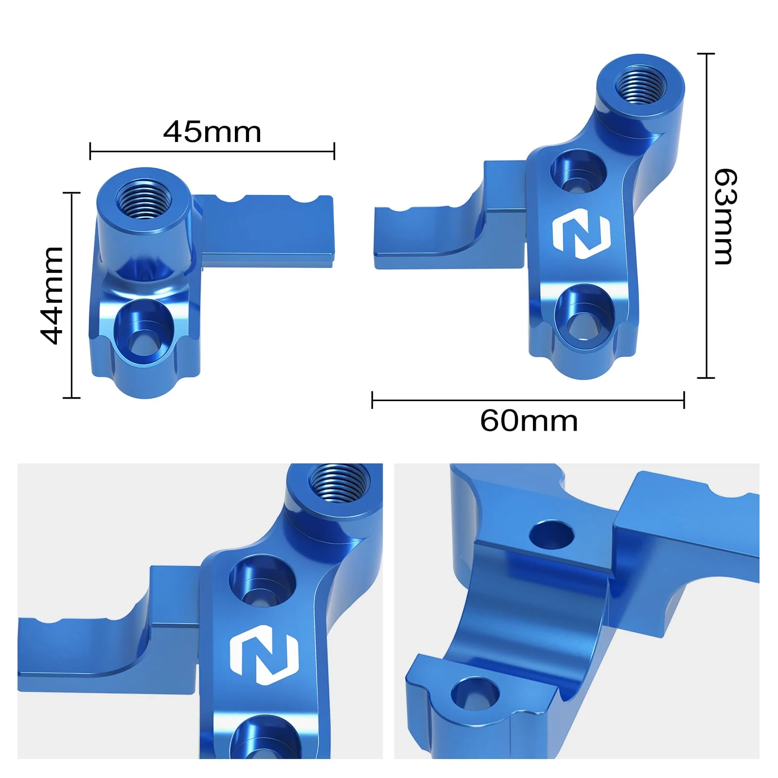 Front Brake Clutch Master Cylinder Clamp w/ Mirror Mount For KTM 350 500 EXCF 2014-2024 - Image 10