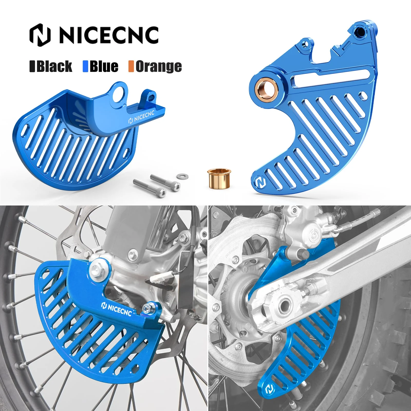 Front Rear Brake Disc Guard Kit For KTM SX SX-F XC XC-W EXC XCF-W XW-F - Image 14