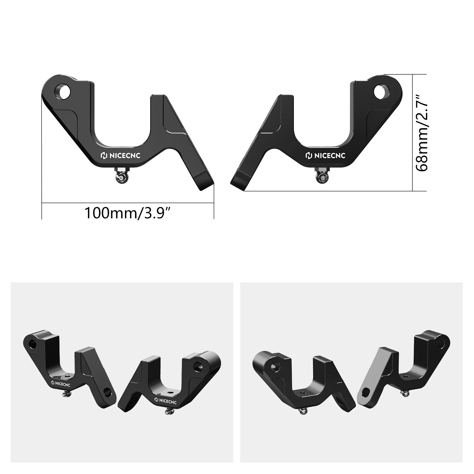 UTV Front Sway Bar Mounting Brackets For Polaris RZR XP 1000 2015-2024 General 1000 - Image 13