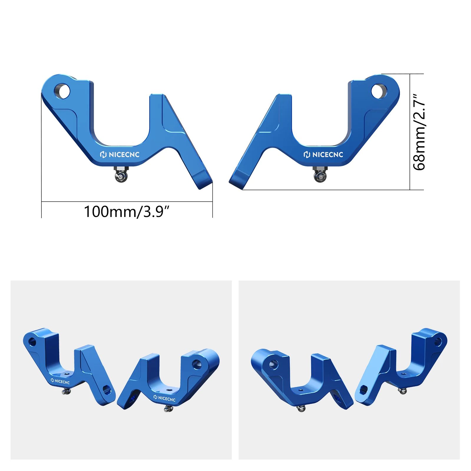 UTV Front Sway Bar Mounting Brackets For Polaris RZR XP 1000 2015-2024 General 1000 - Image 6