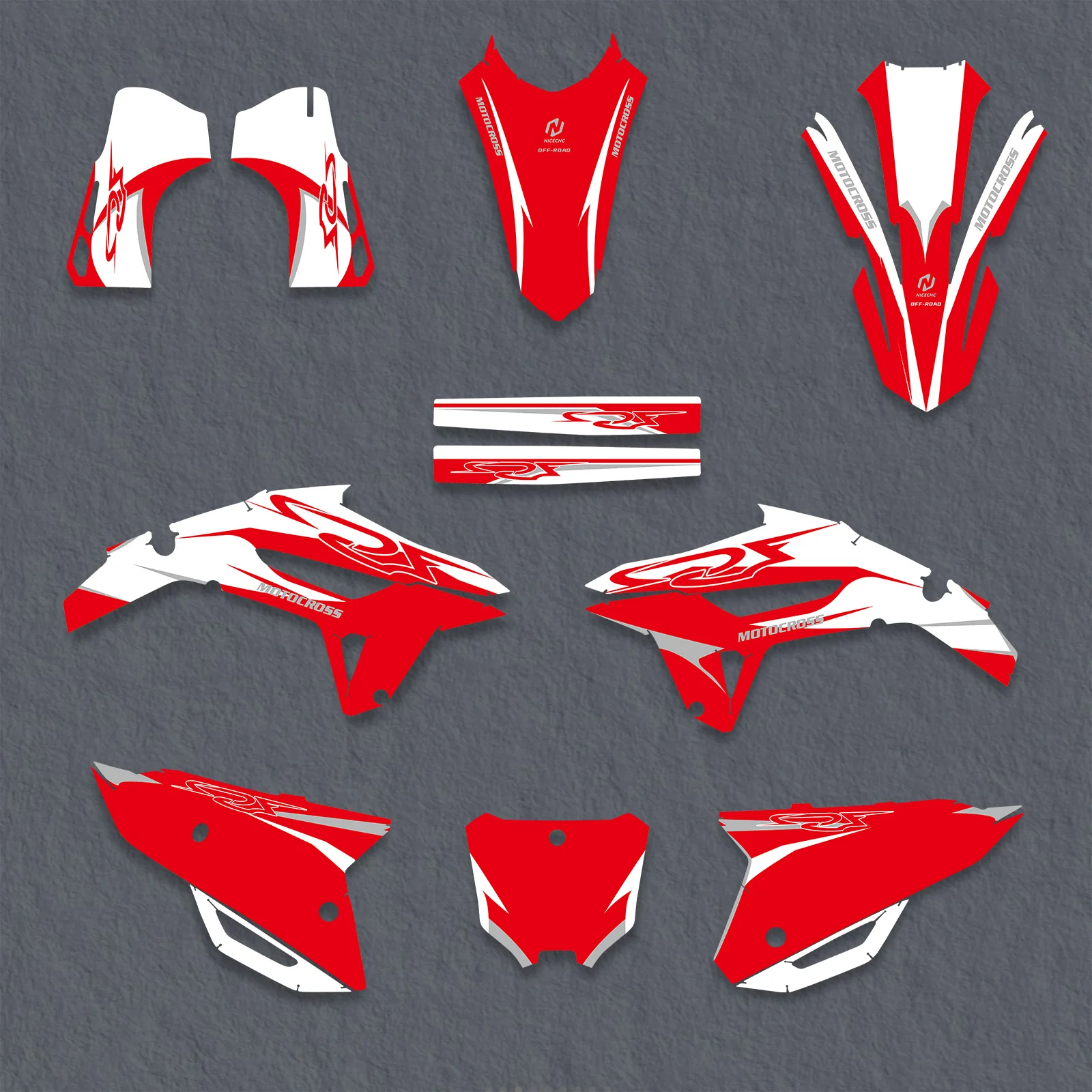 Full Graphics Decals Stickers Kit For HONDA CRF450 2021-2024 - Image 3