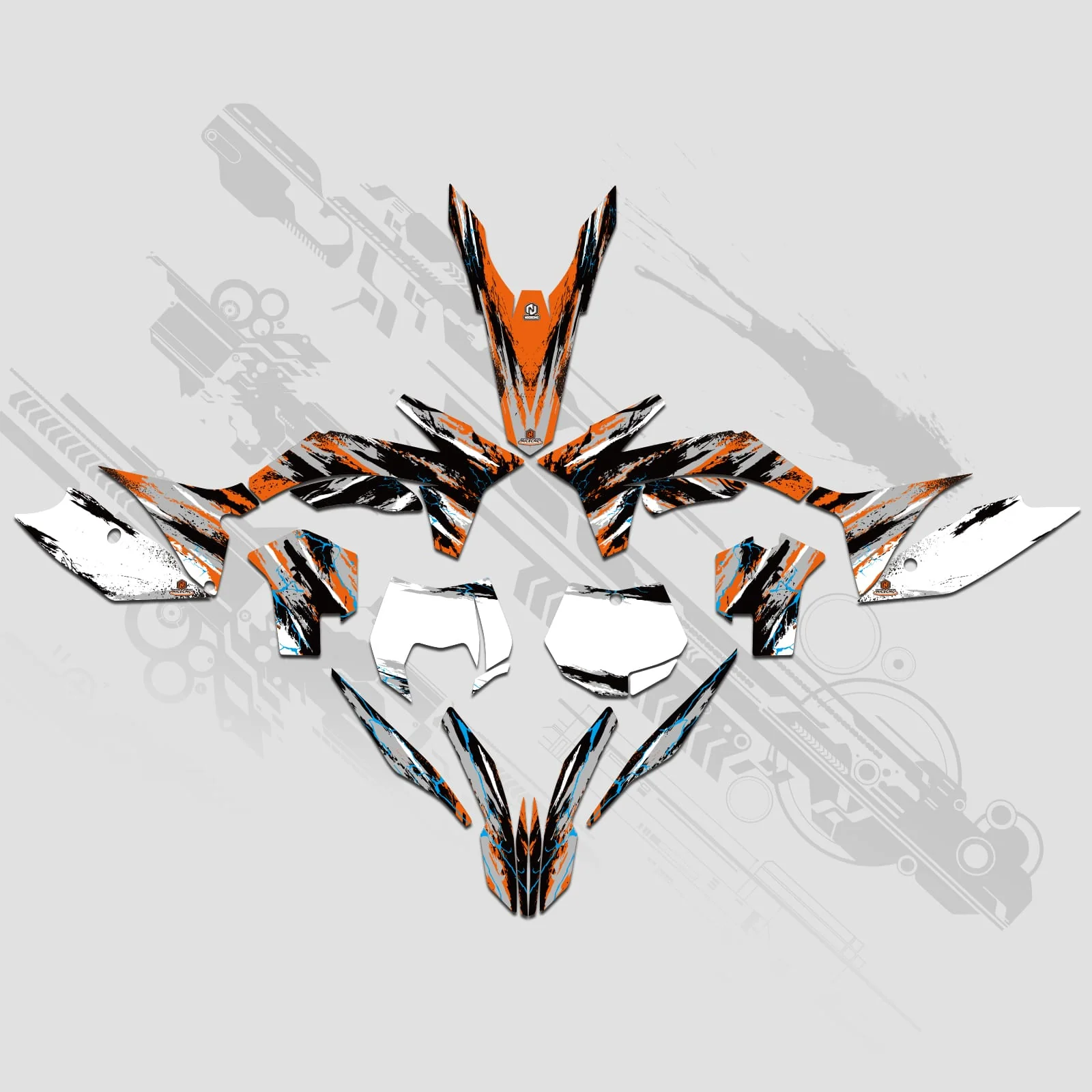 Full Graphics Decals Stickers Kit For KTM SX 2011-2012 XCW 2013 - Image 2