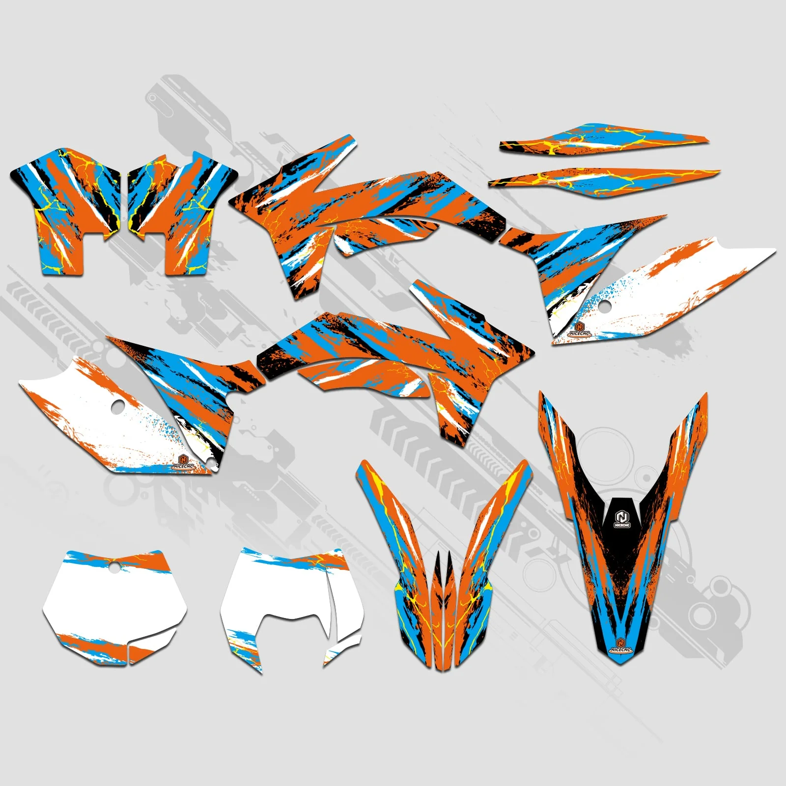 Full Graphics Decals Stickers Kit For KTM SX 2011-2012 XCW 2013 - Image 6