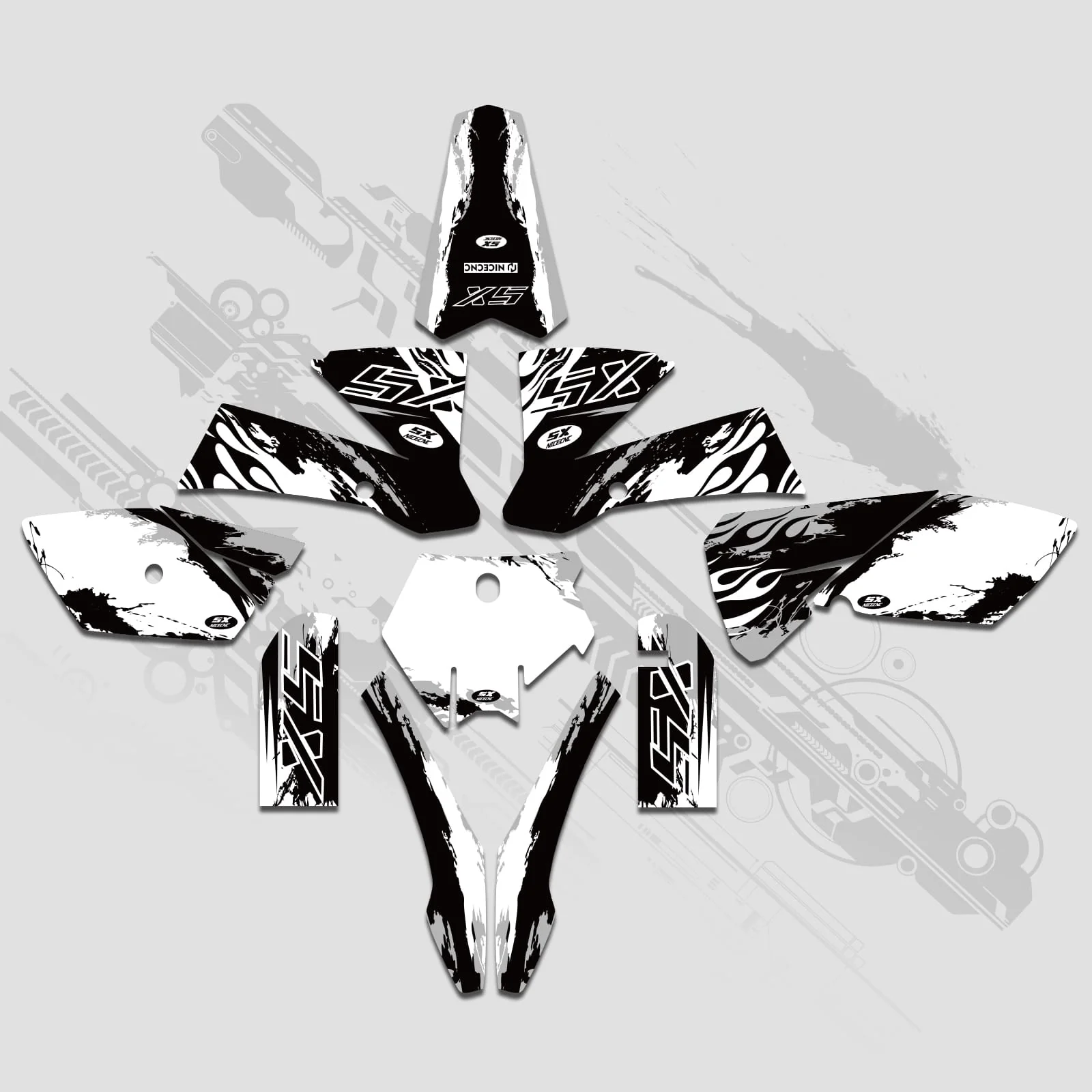 Full Graphics Decals Stickers Kit For KTM SX 85-105 2003-2005 - Image 5