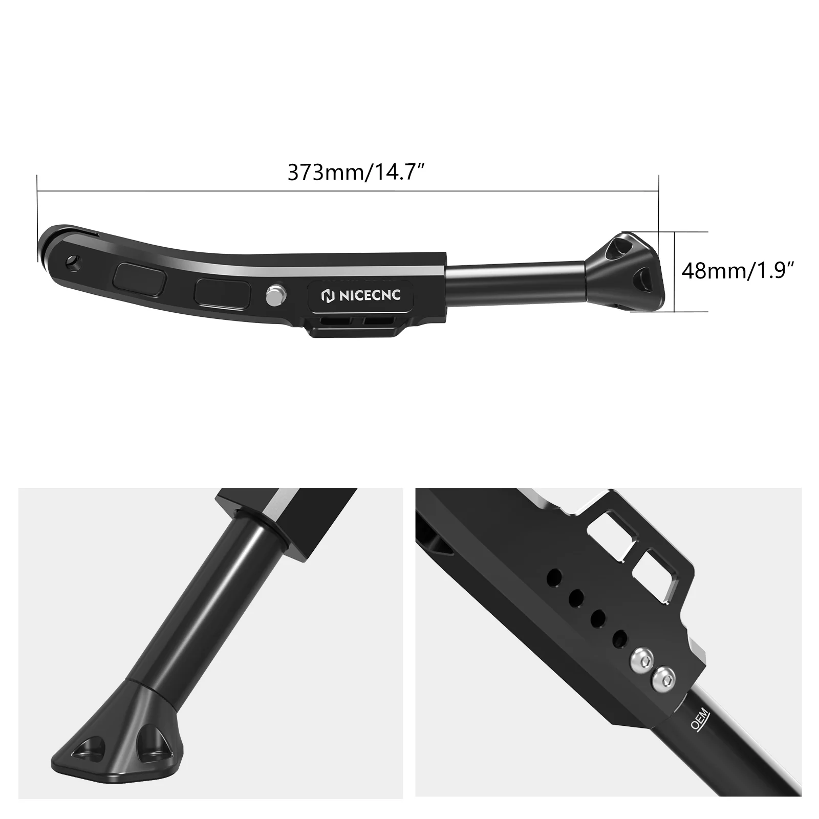4-Level Adjustable Kickstand + Lower Enlarged Foot Pegs For GasGas ES SM 700 - Image 6