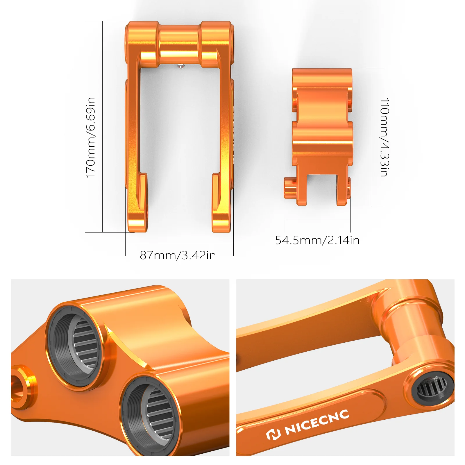2'' Rear Suspension Drop Lowering Link Kit For GasGas SM ES 700 2022-2025 - Image 3