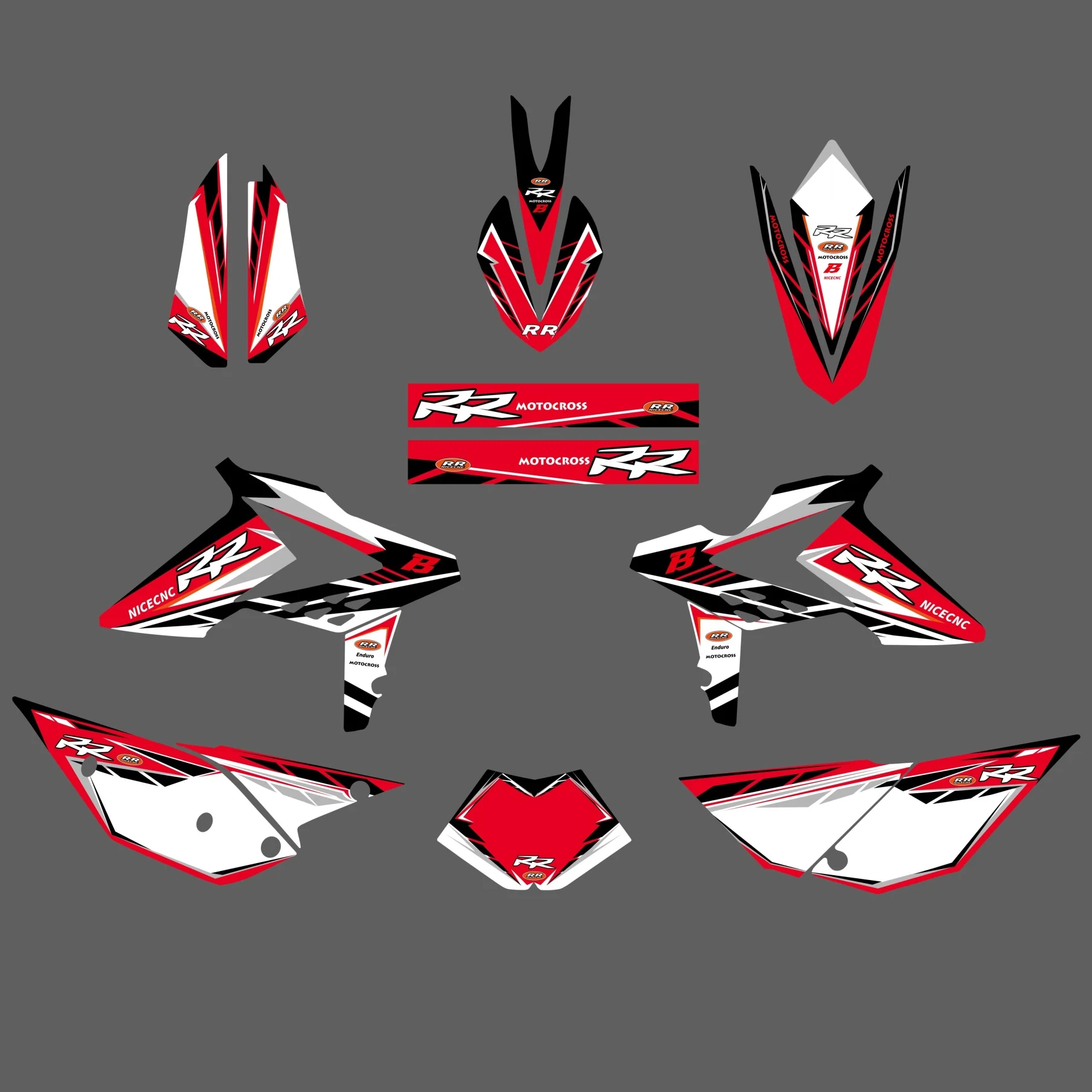 Graphics Decals Stickers Kit For Beta RR 2T/4T RR 250 300 350-480 498 2013-2017