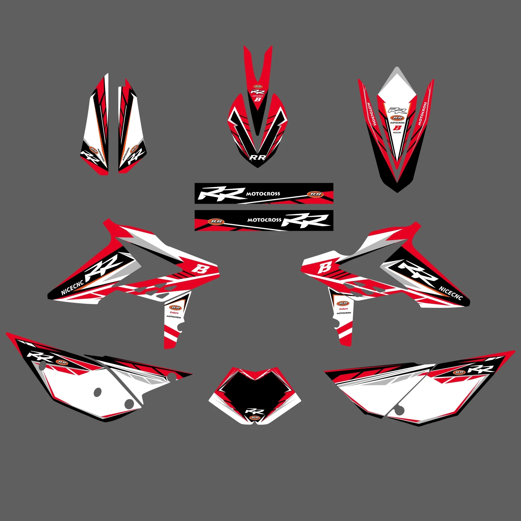 Graphics Decals Stickers Kit For Beta RR 2T/4T RR 250 300 350-480 498 2013-2017 - Image 3