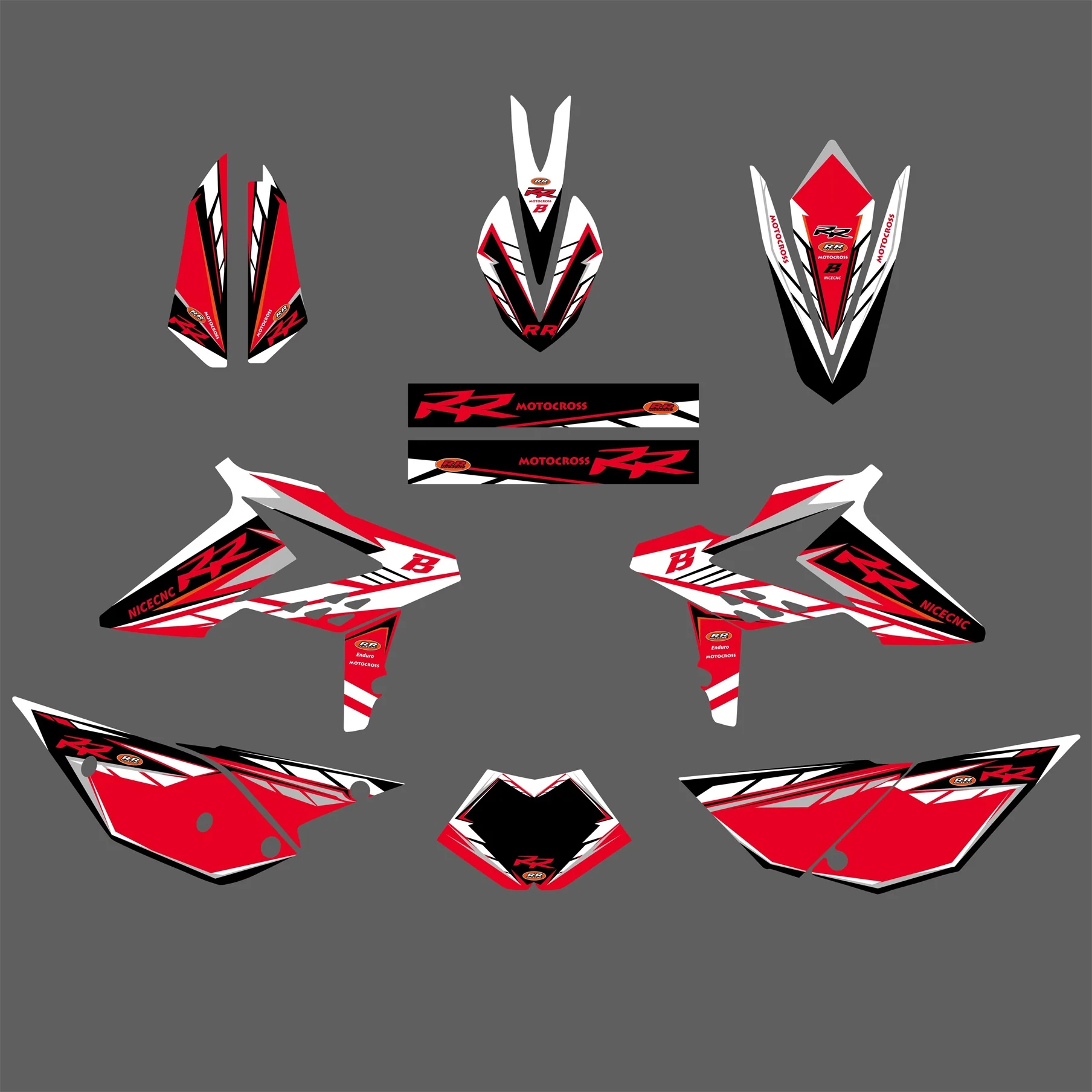 Graphics Decals Stickers Kit For Beta RR 2T/4T RR 250 300 350-480 498 2013-2017 - Image 4